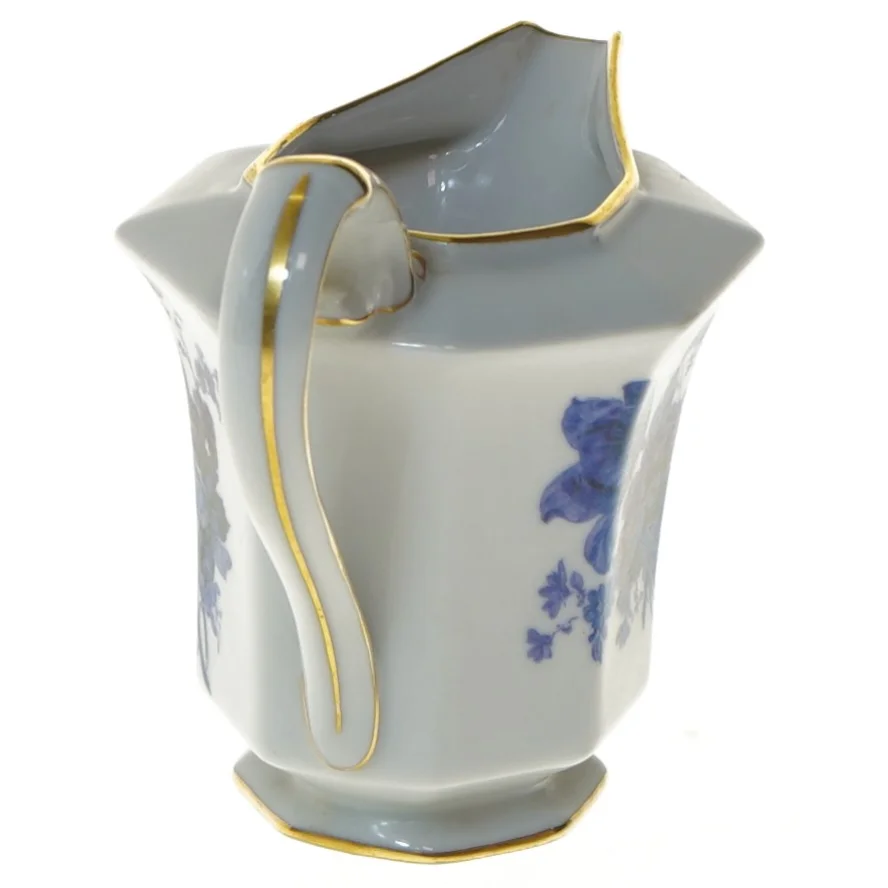 Porcelænskande med blomstermotiv (str. 9 cm)