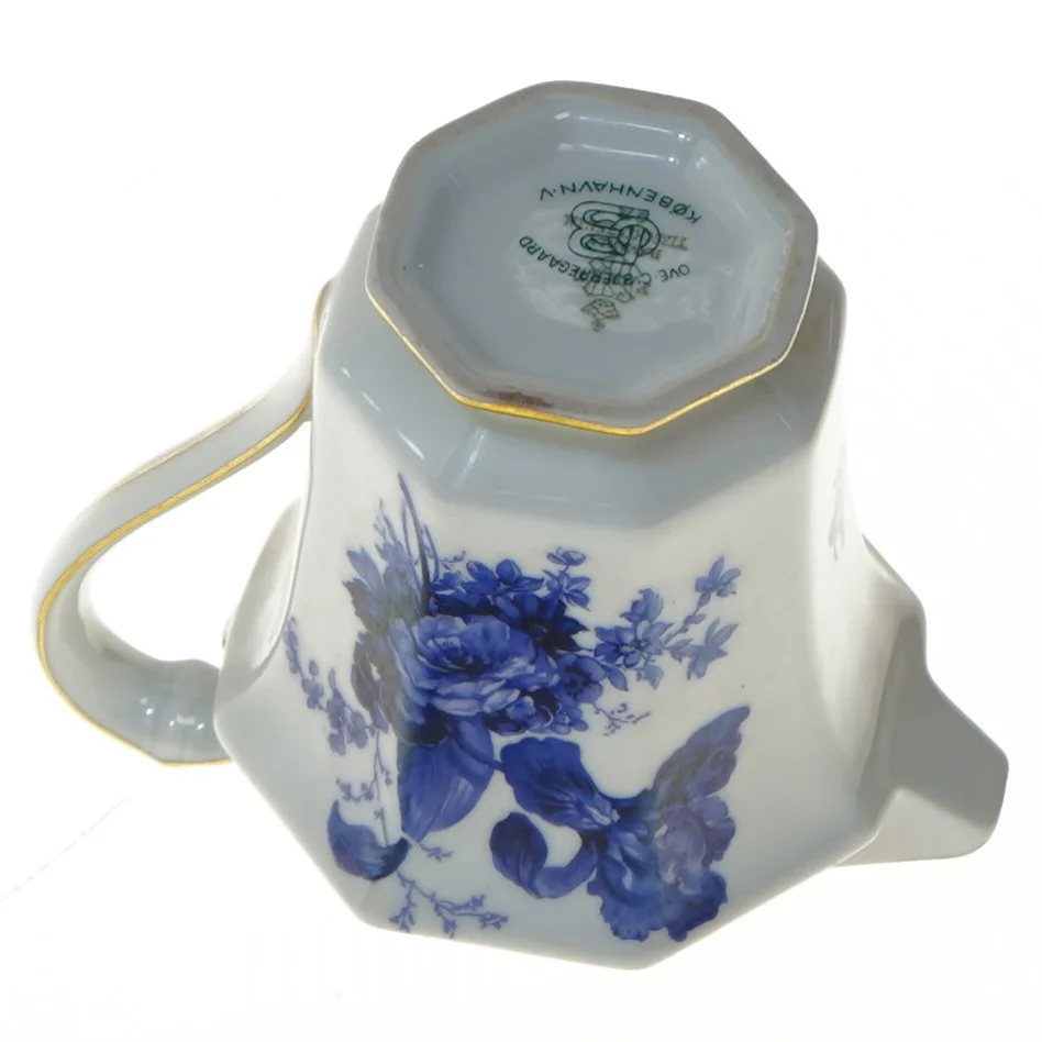 Porcelænskande med blomstermotiv (str. 9 cm)