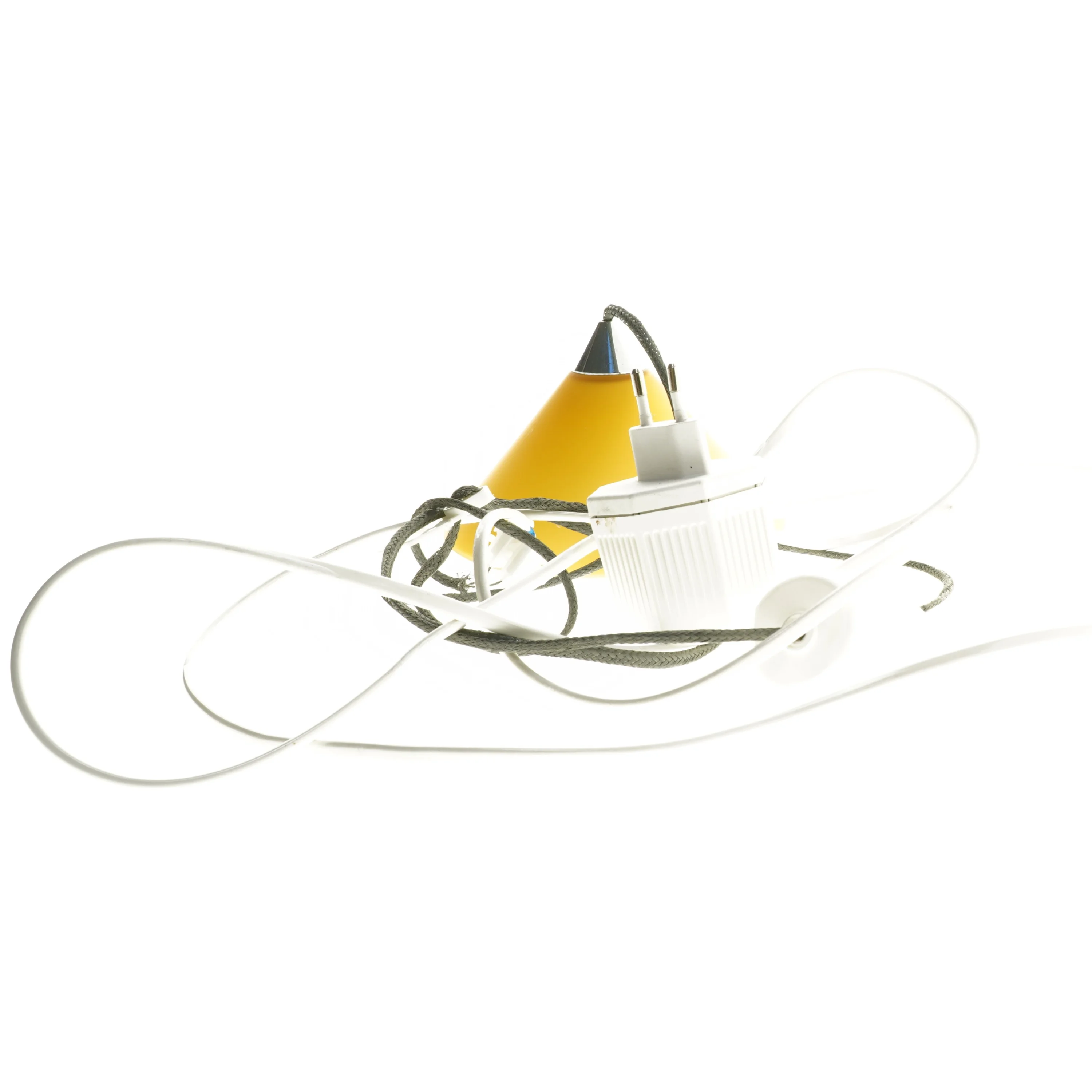 Mini pendel gul lampe (str. Ø 14 cm)