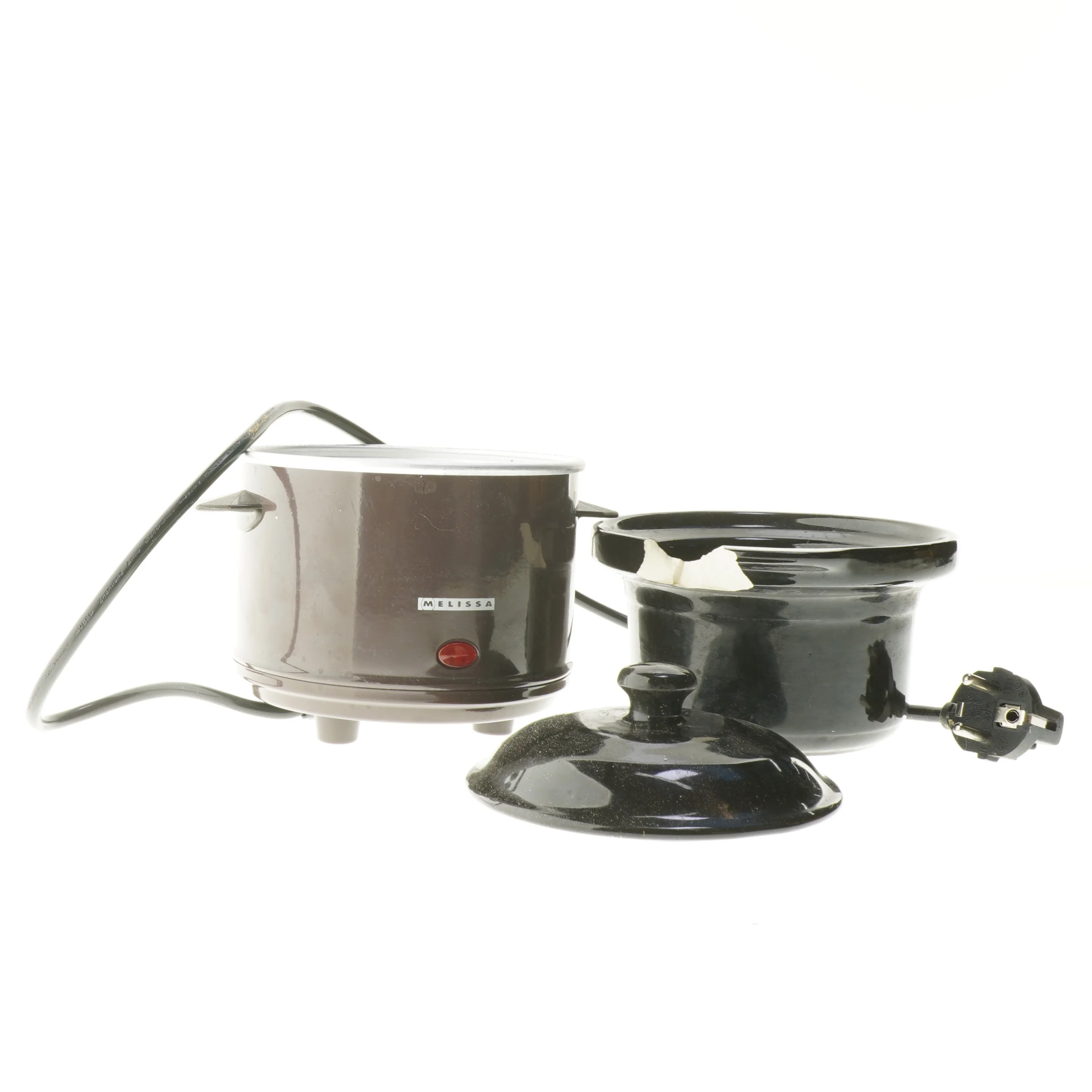 Elektrisk fonduegryde med gafler fra Melissa (str. Ø 14x13 cm)