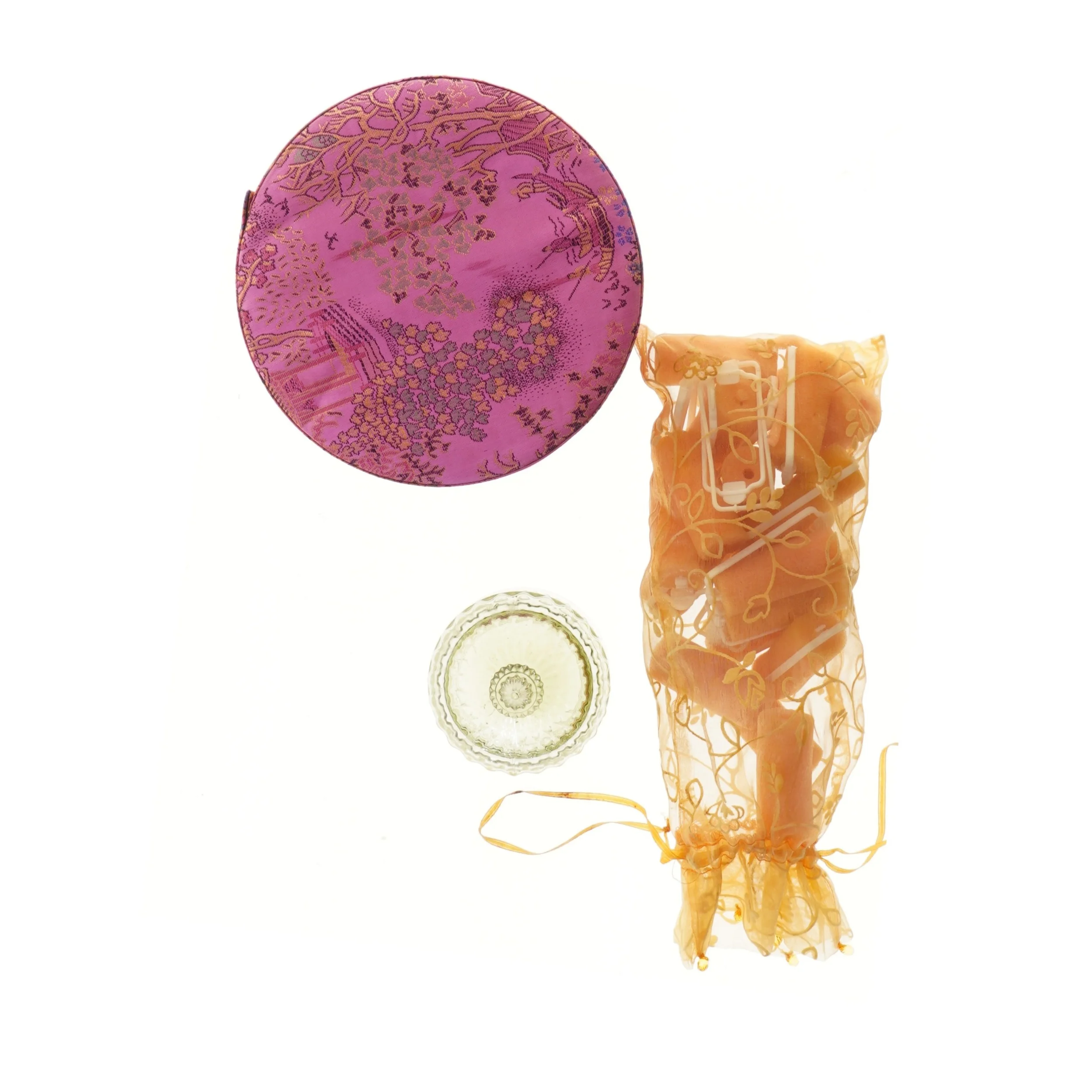 Dekorativ krukke med låg (str. Ø 17,5 cm)