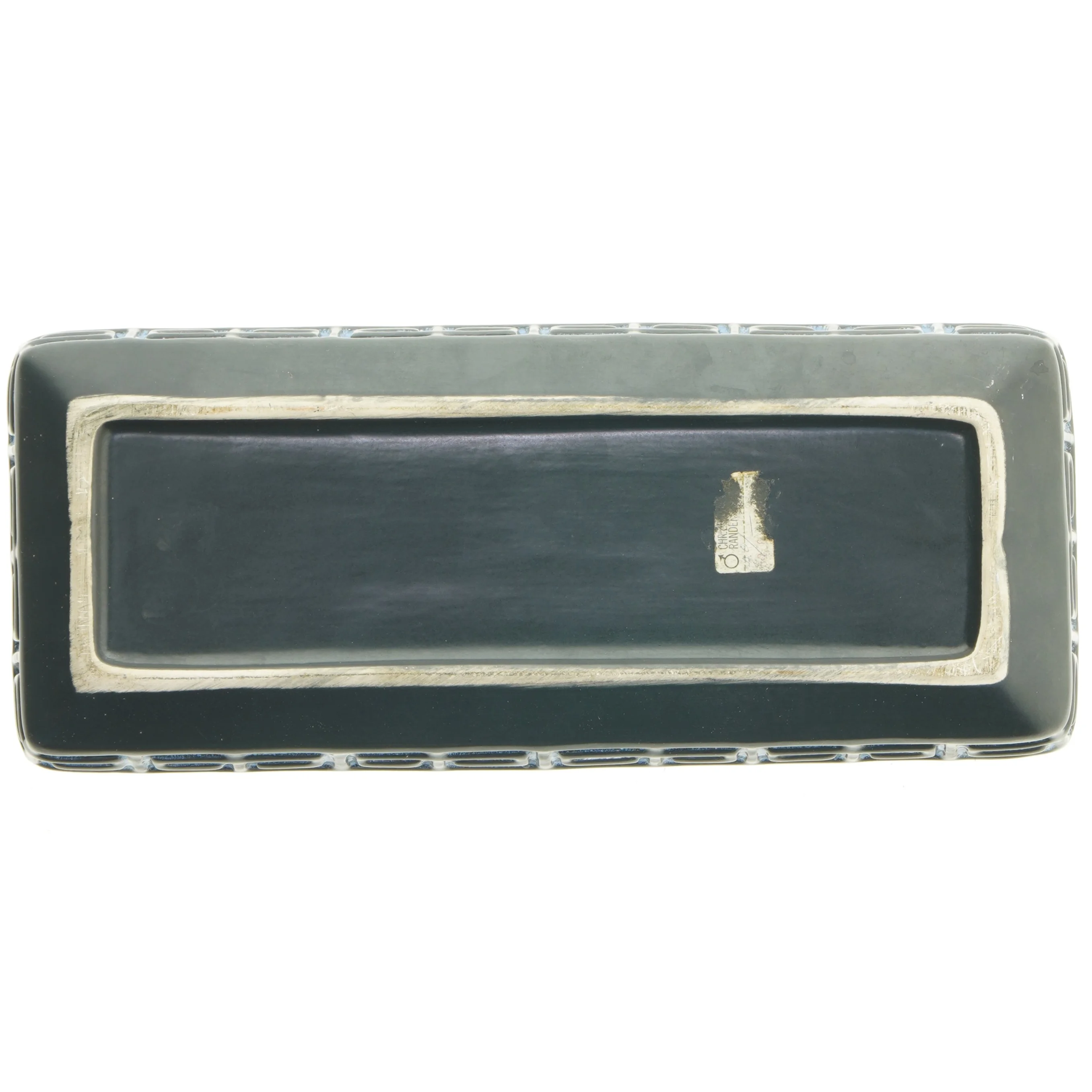 W. Germany Rektangulært fad med mønster (str. 34x14 cm)