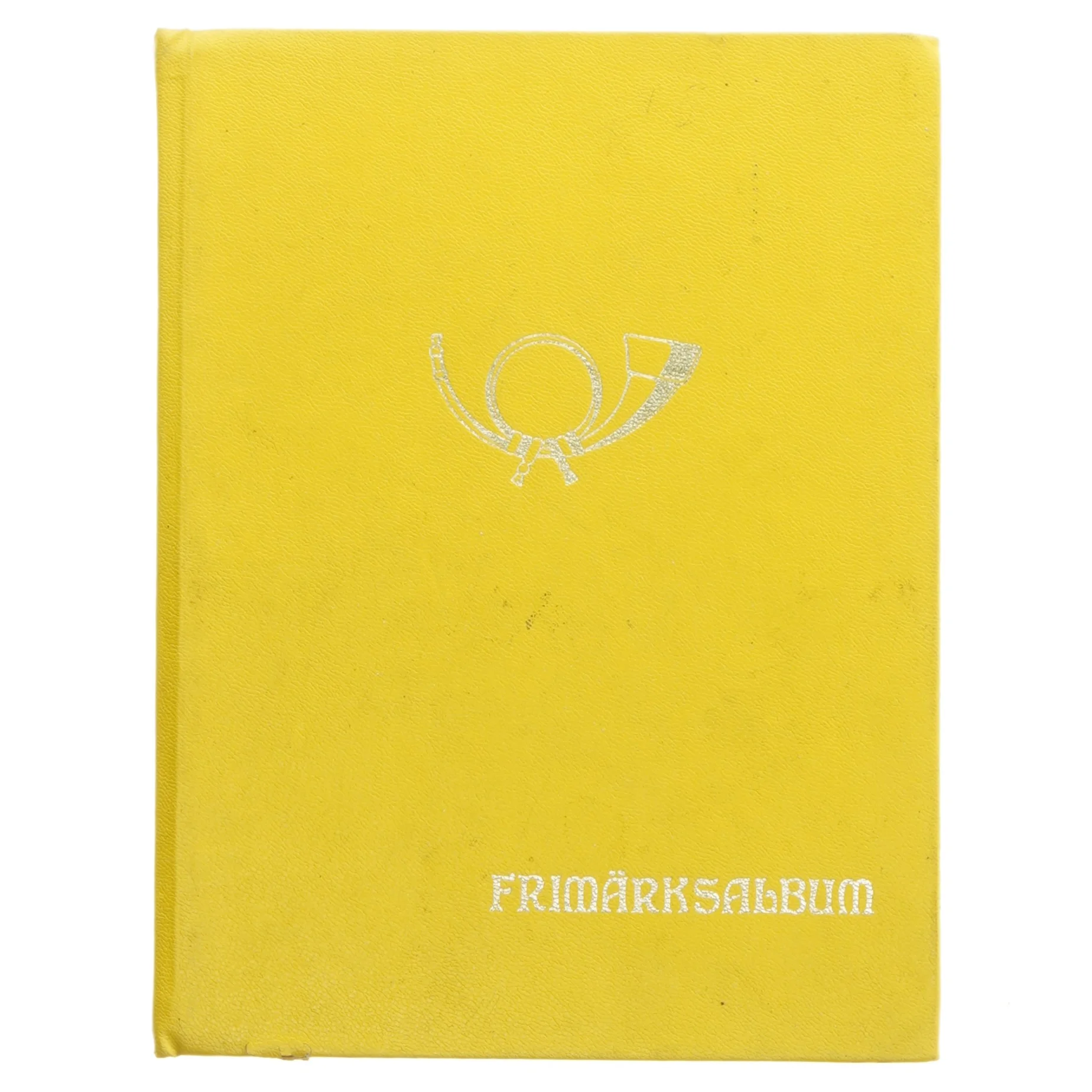 Frimærkealbum med indhold (str. 23x17 cm)