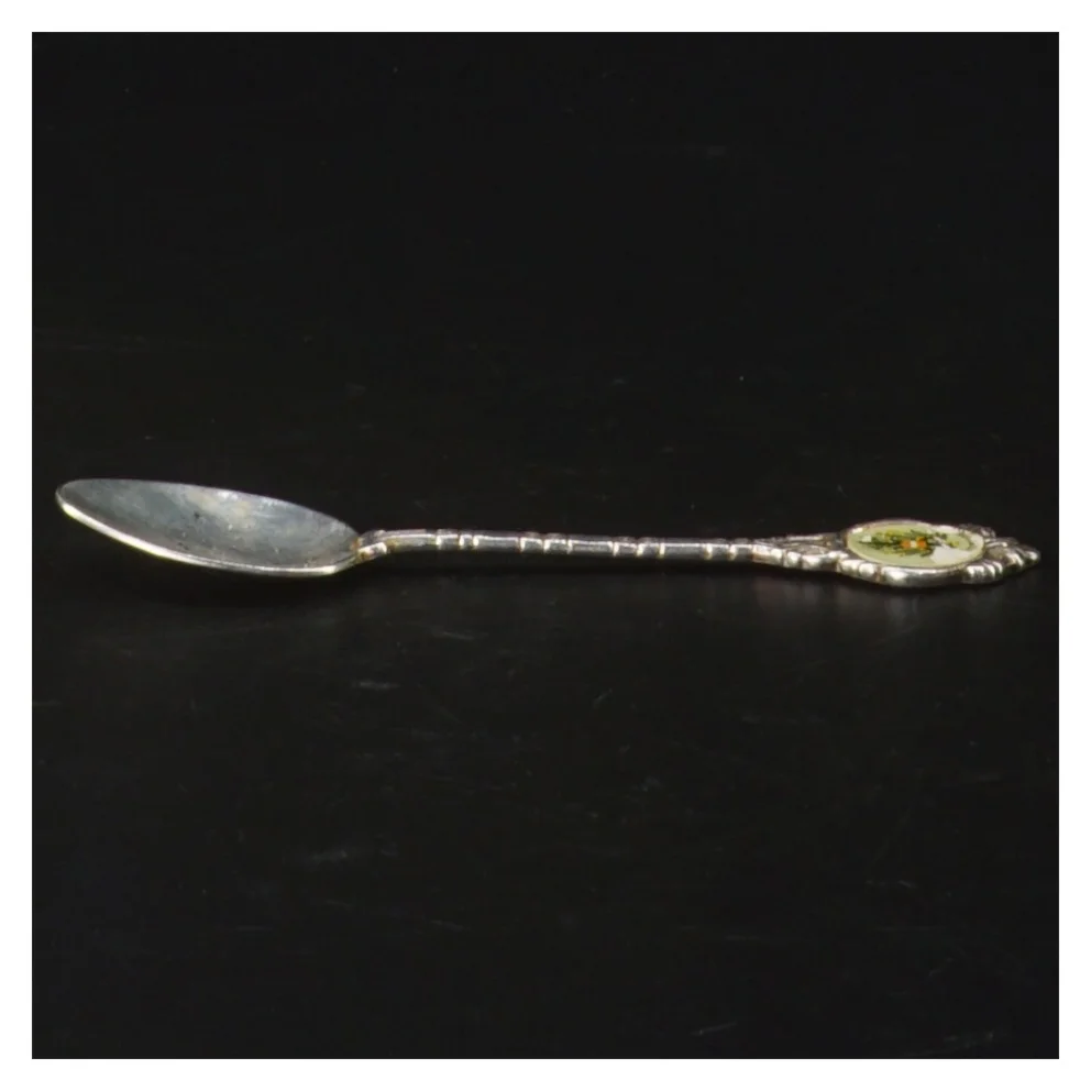 Sølvfarvet teske fra Silverplate Argente Verselbert (str. Længde. 11,5 cm)