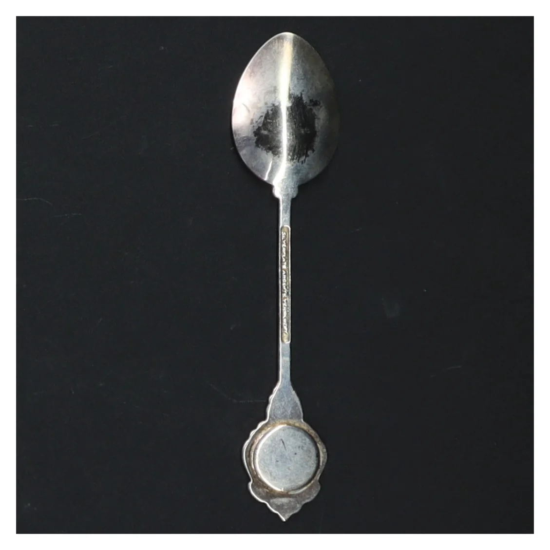 Sølvfarvet teske fra Silverplate Argente Verselbert (str. Længde. 11,5 cm)