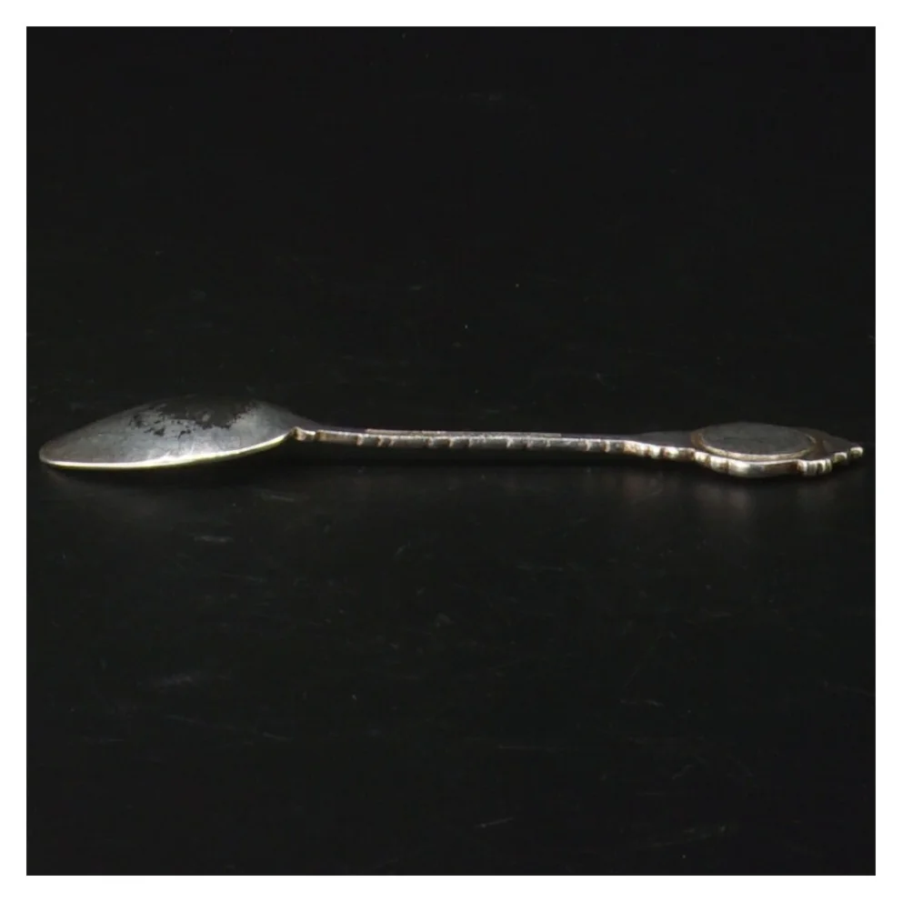 Sølvfarvet teske fra Silverplate Argente Verselbert (str. Længde. 11,5 cm)