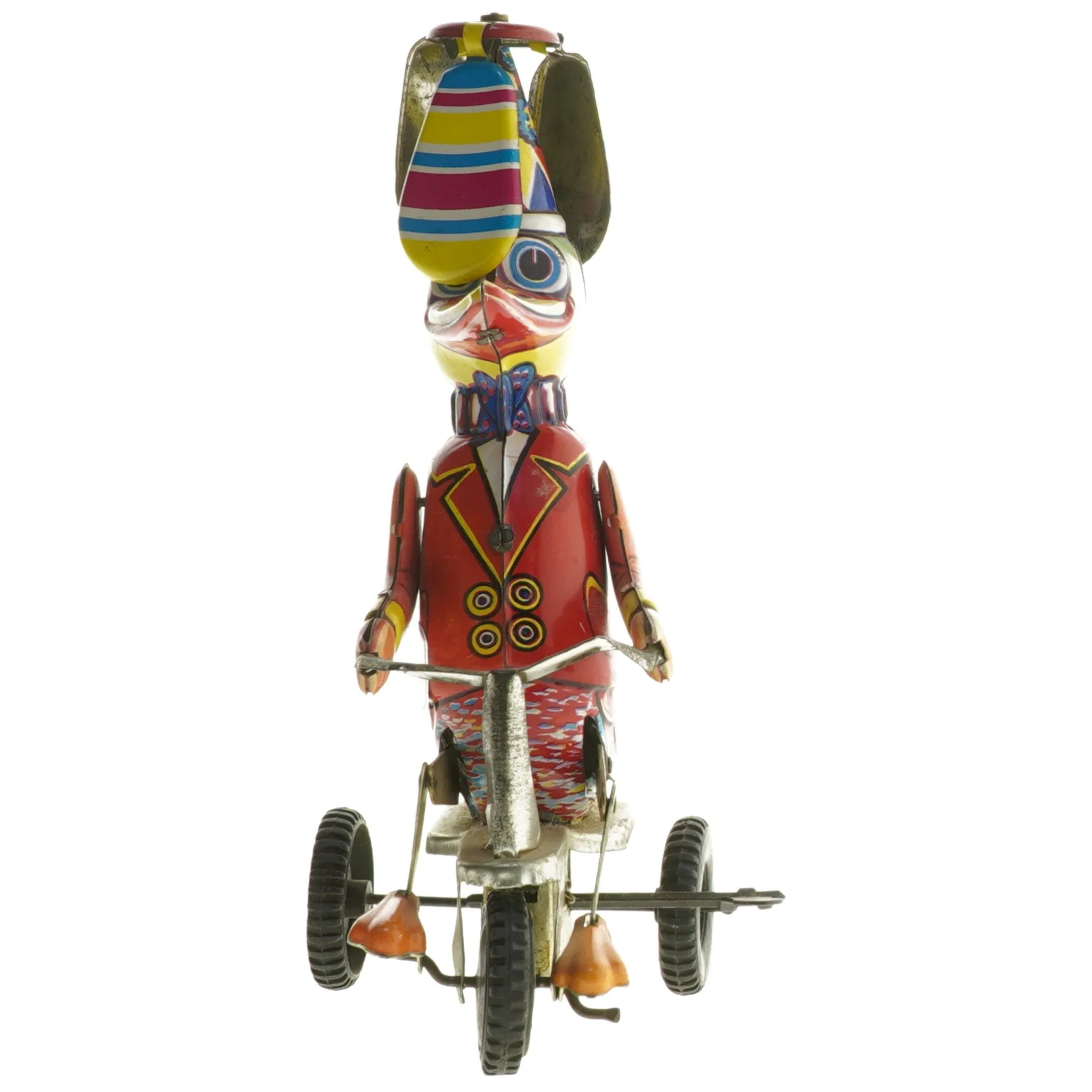 Vintage blik legetøjsand på cykel fra BLIO (str. 20 cm)