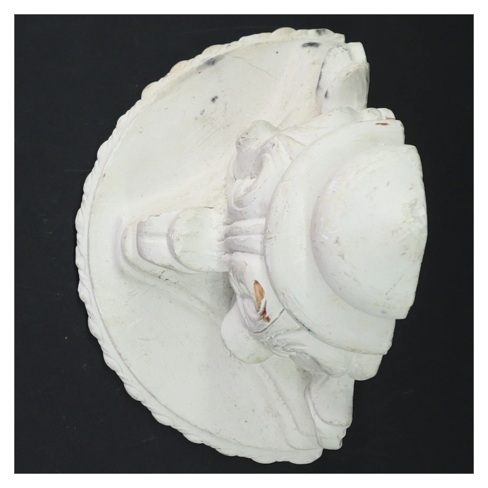 Dekorativ hvid stativ (str. 16,5 cm)