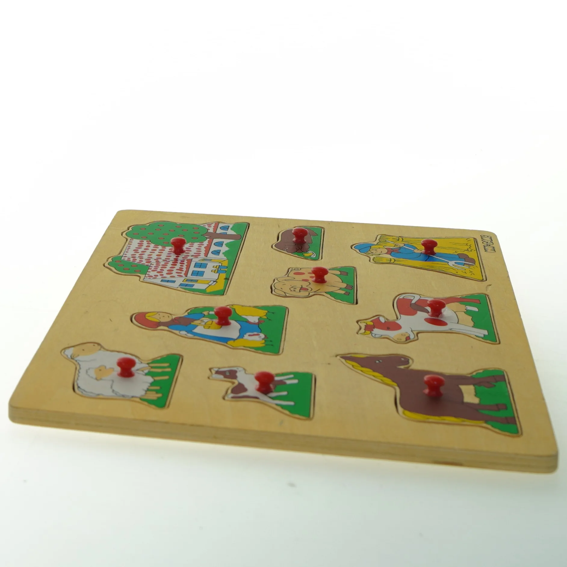 Træpuslespil med bondegårdstema fra Vini-game (str. 30x22 cm)