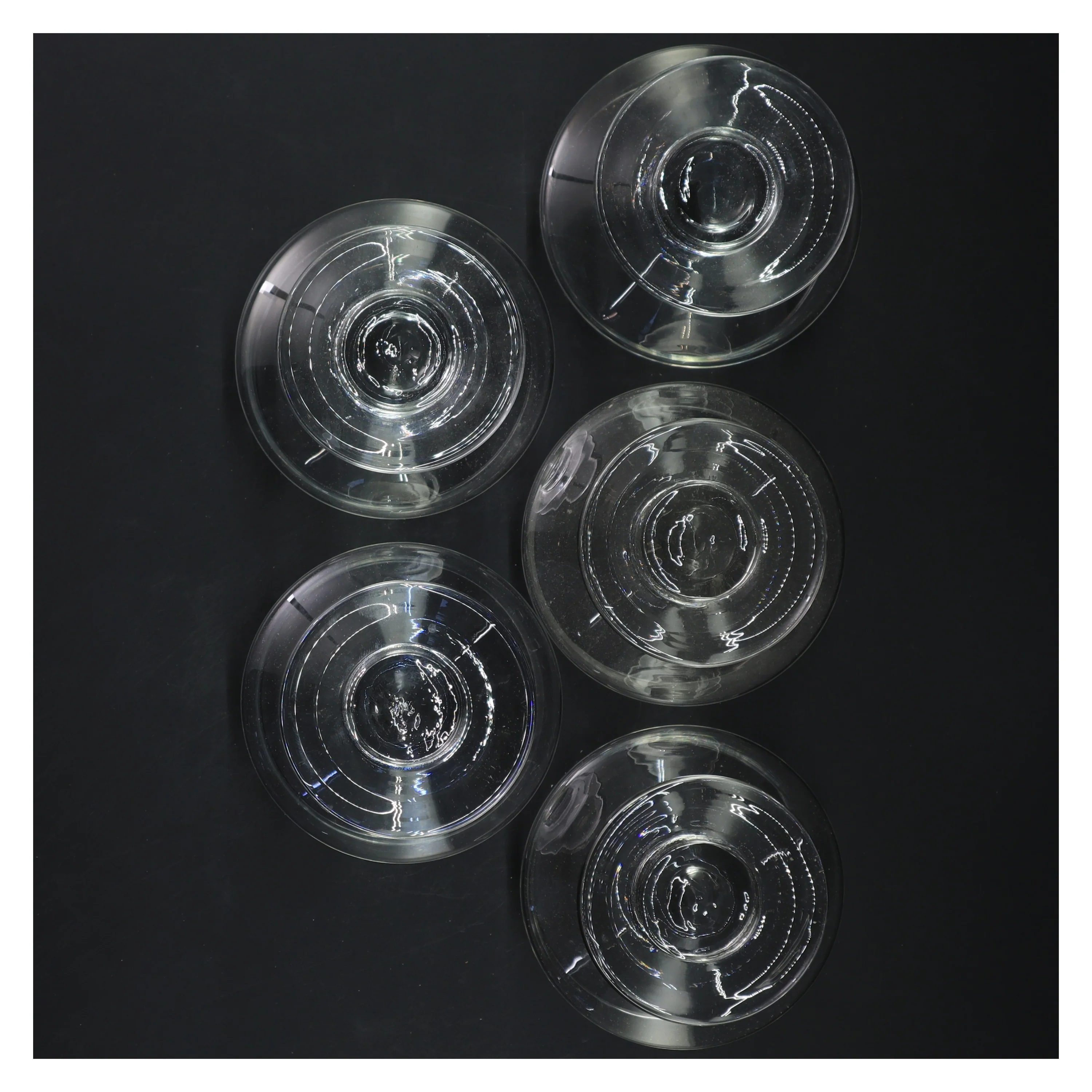 Sæt med 5 dessertskåle (str. Ø 11 cm)