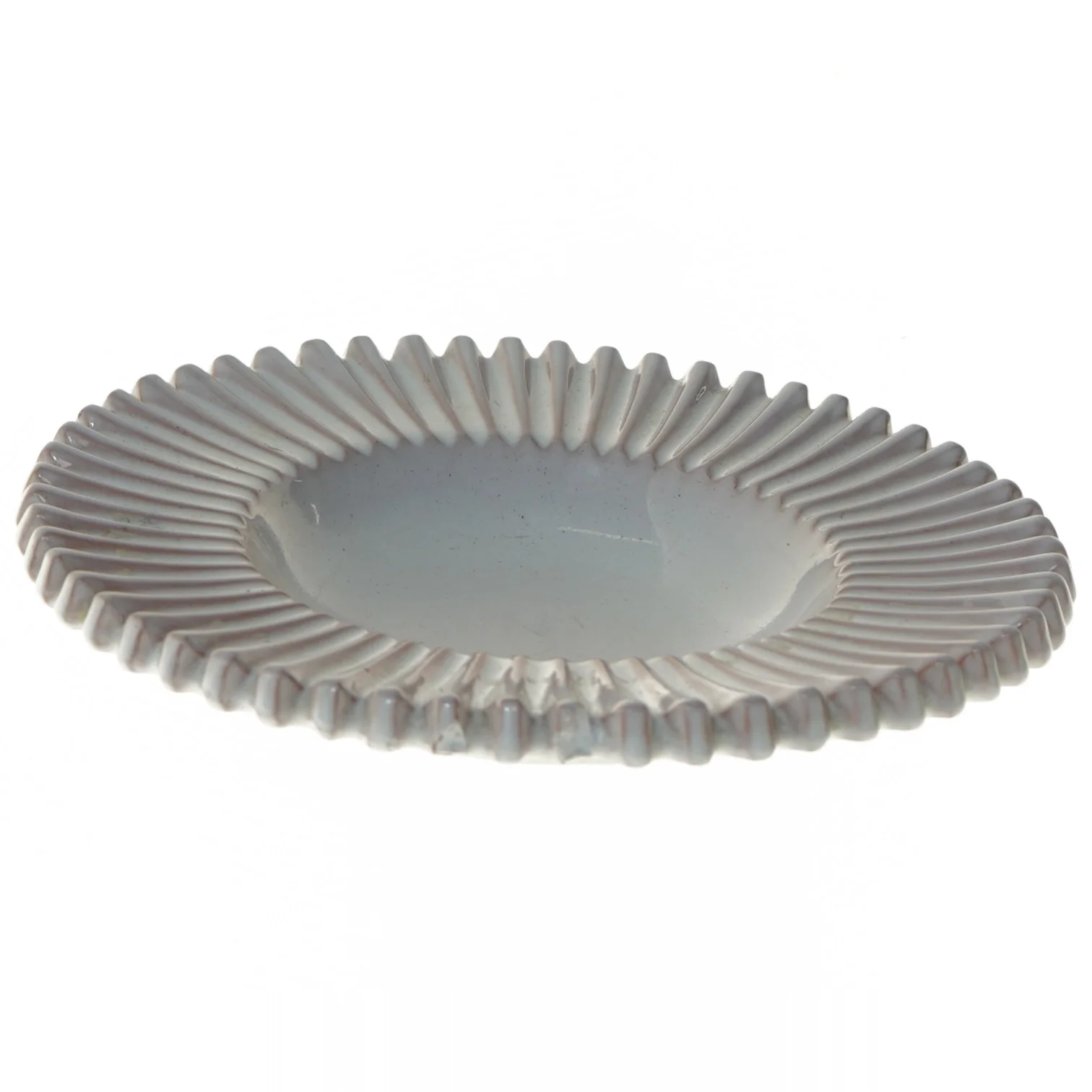 Reflet Keramisk skål store model med rillet kant (str. Ø 22 cm)