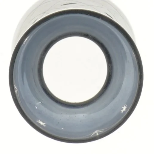 Glasvase med indgraveringer (str. 16 cm)