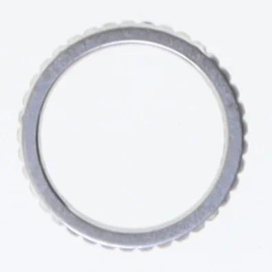 Sølv ring med mønster (str. 49 mm)