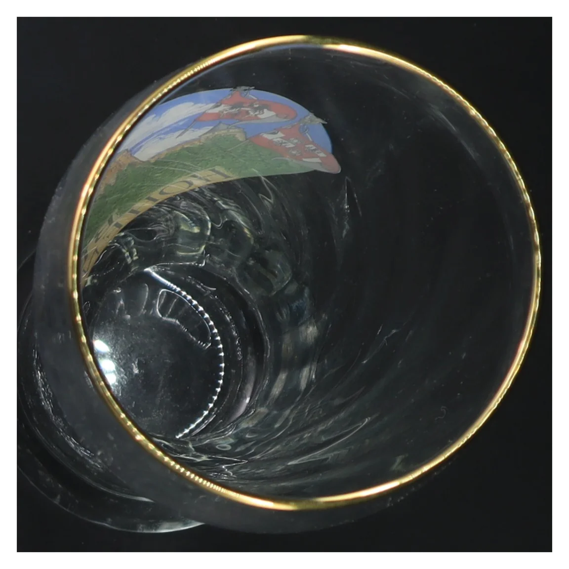 Ølglas med Burg Hohenwerfen motiv (str. 23 cm)