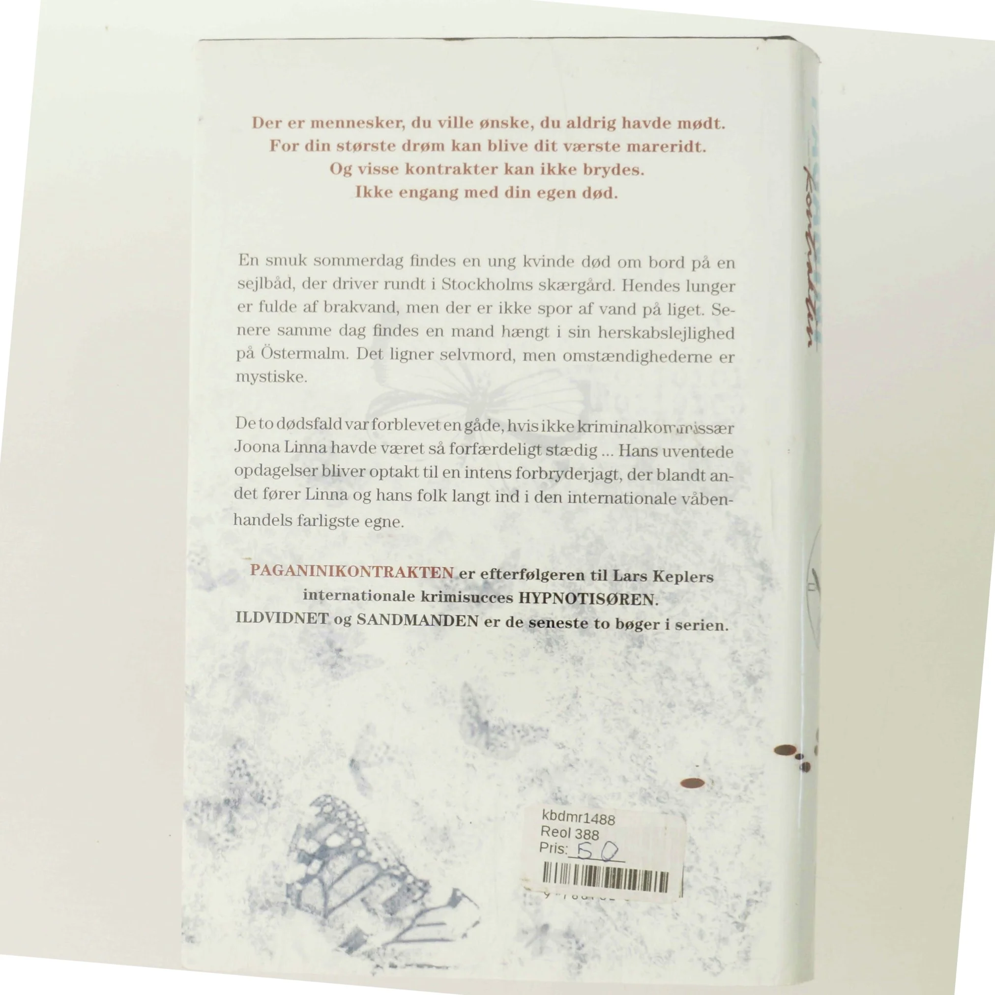 Paganini Kontrakten af Lars Kepler (Bog)