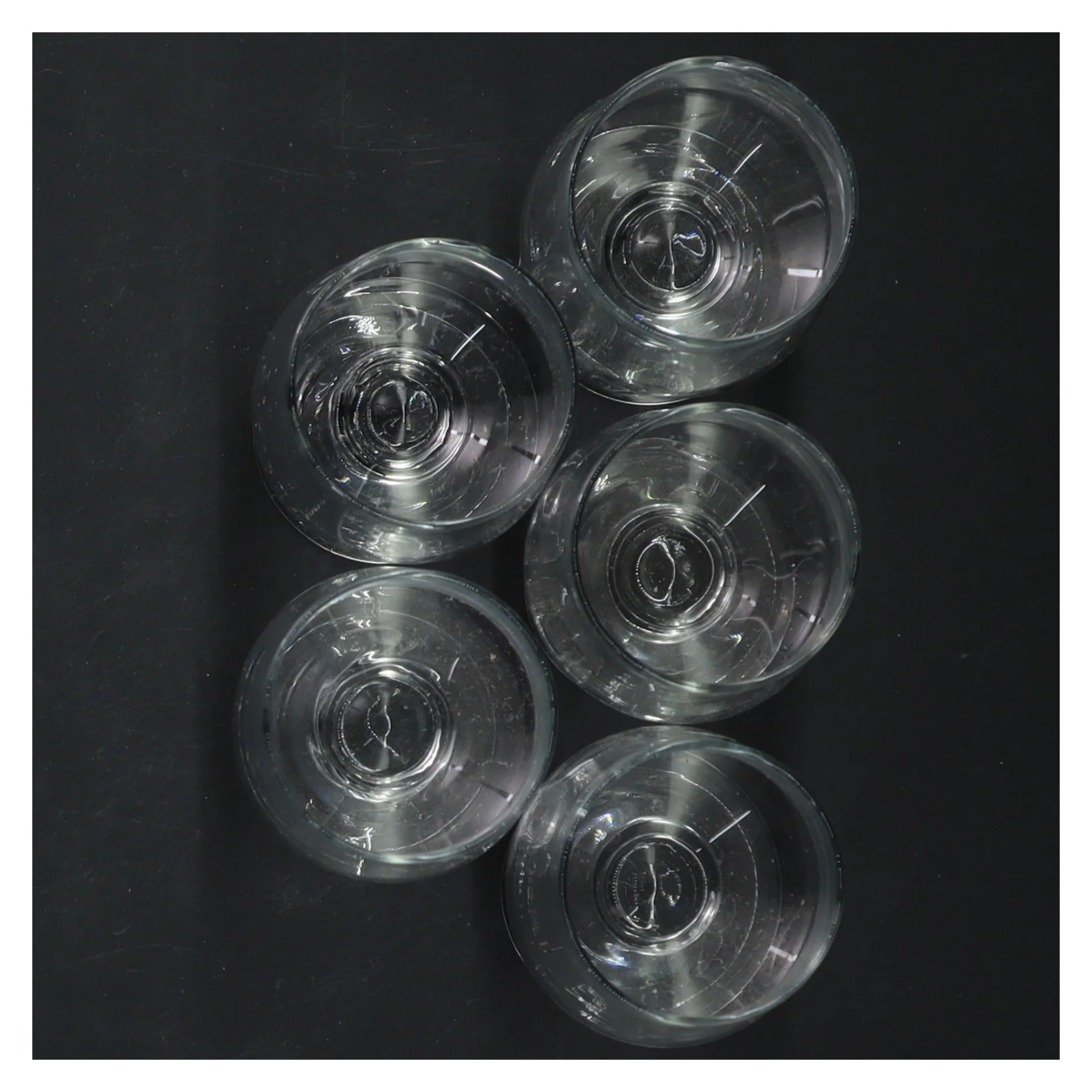 Skibsglas fra holmegaard Glas på fod, 5 styk (str. 5 styk, 9 cm)