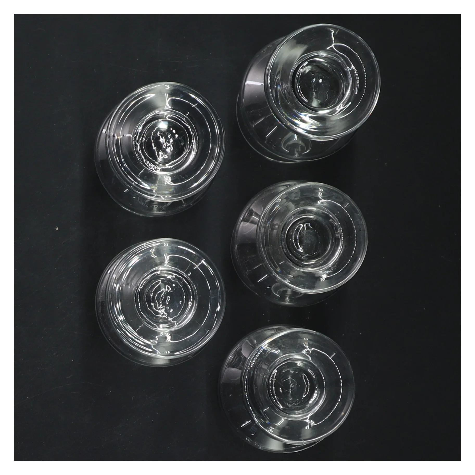 Skibsglas fra holmegaard Glas på fod, 5 styk (str. 5 styk, 9 cm)