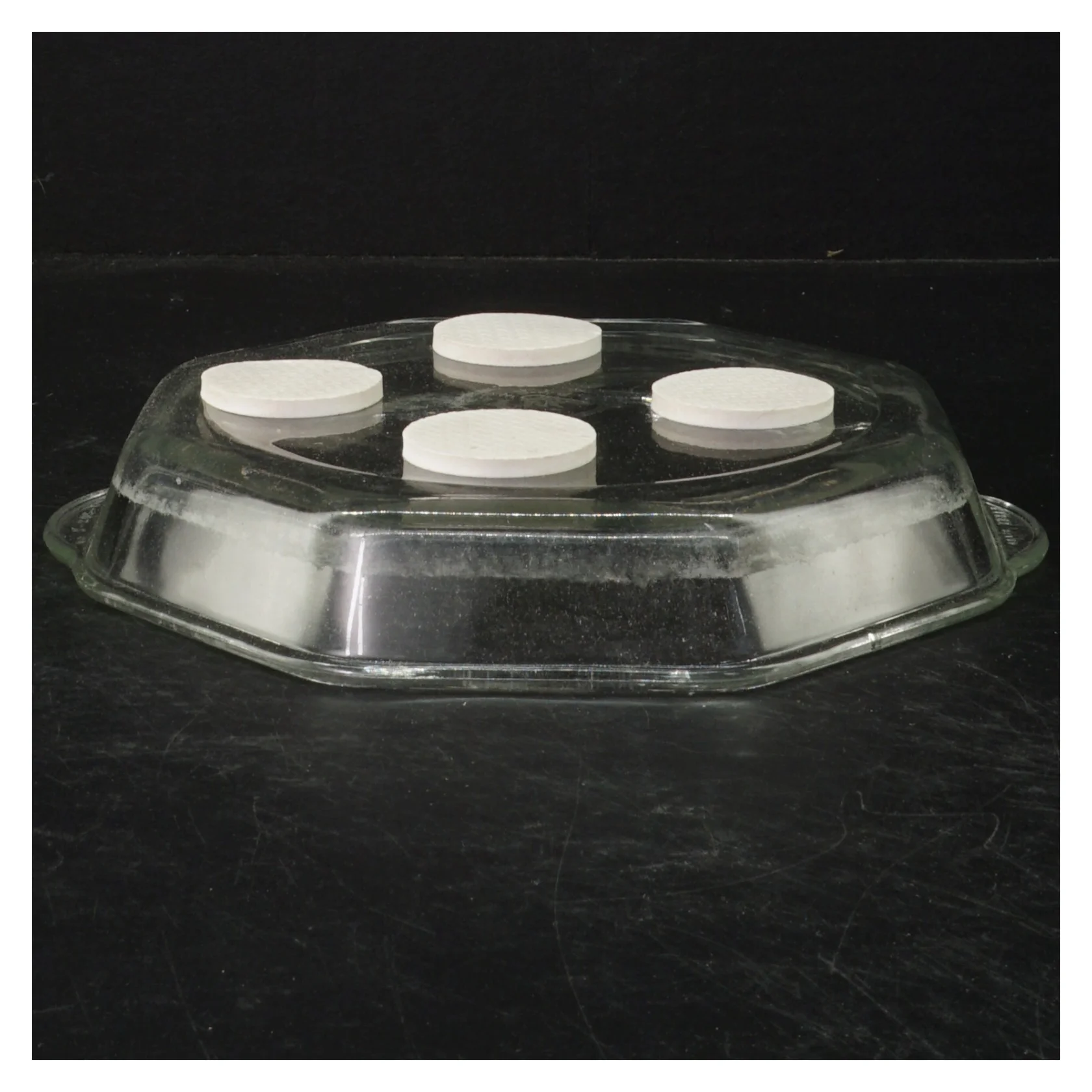 Glasfad med silikonedutter fra Pyrex (str. 22 cm)