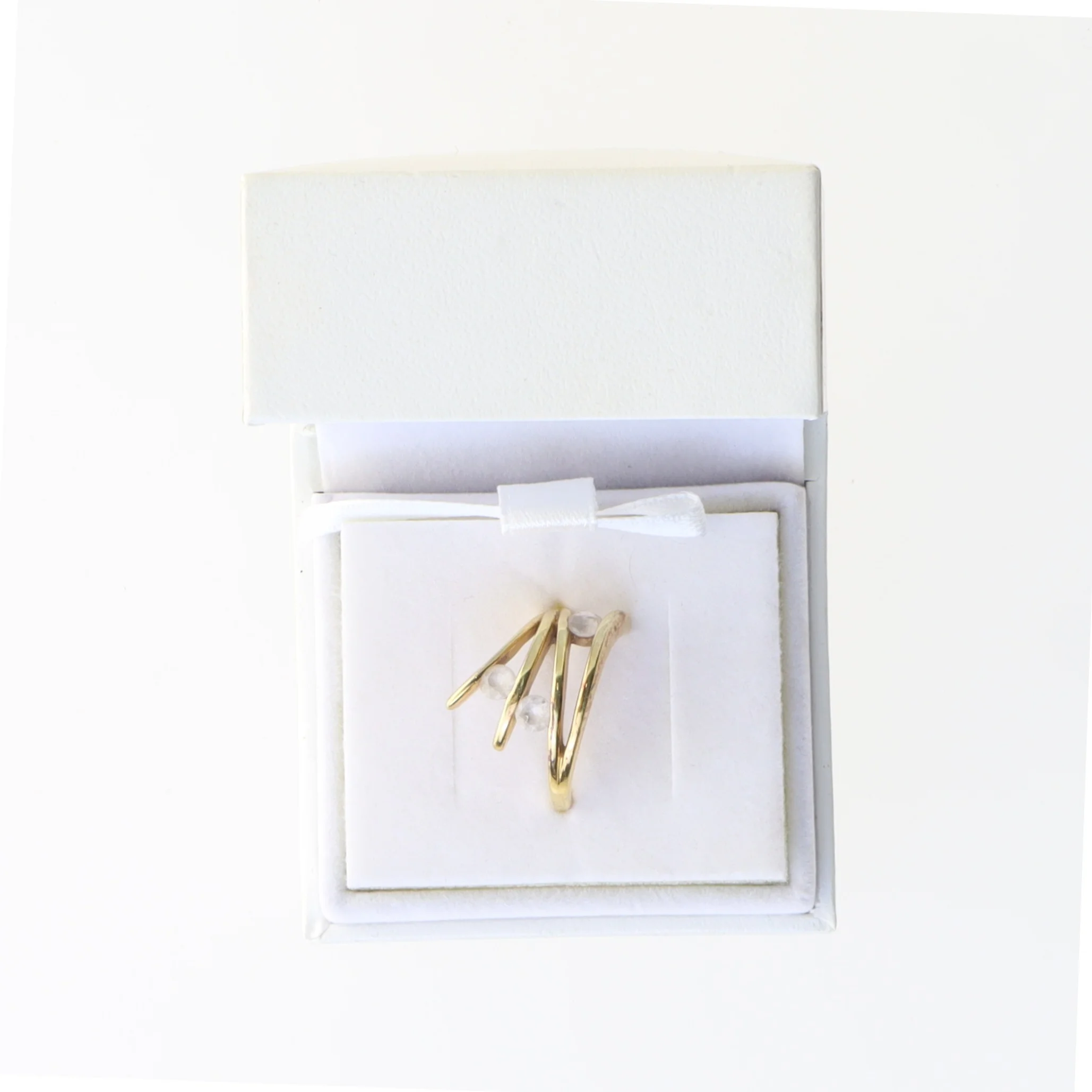 Guldring med sten fra Christina (str. 57 mm)