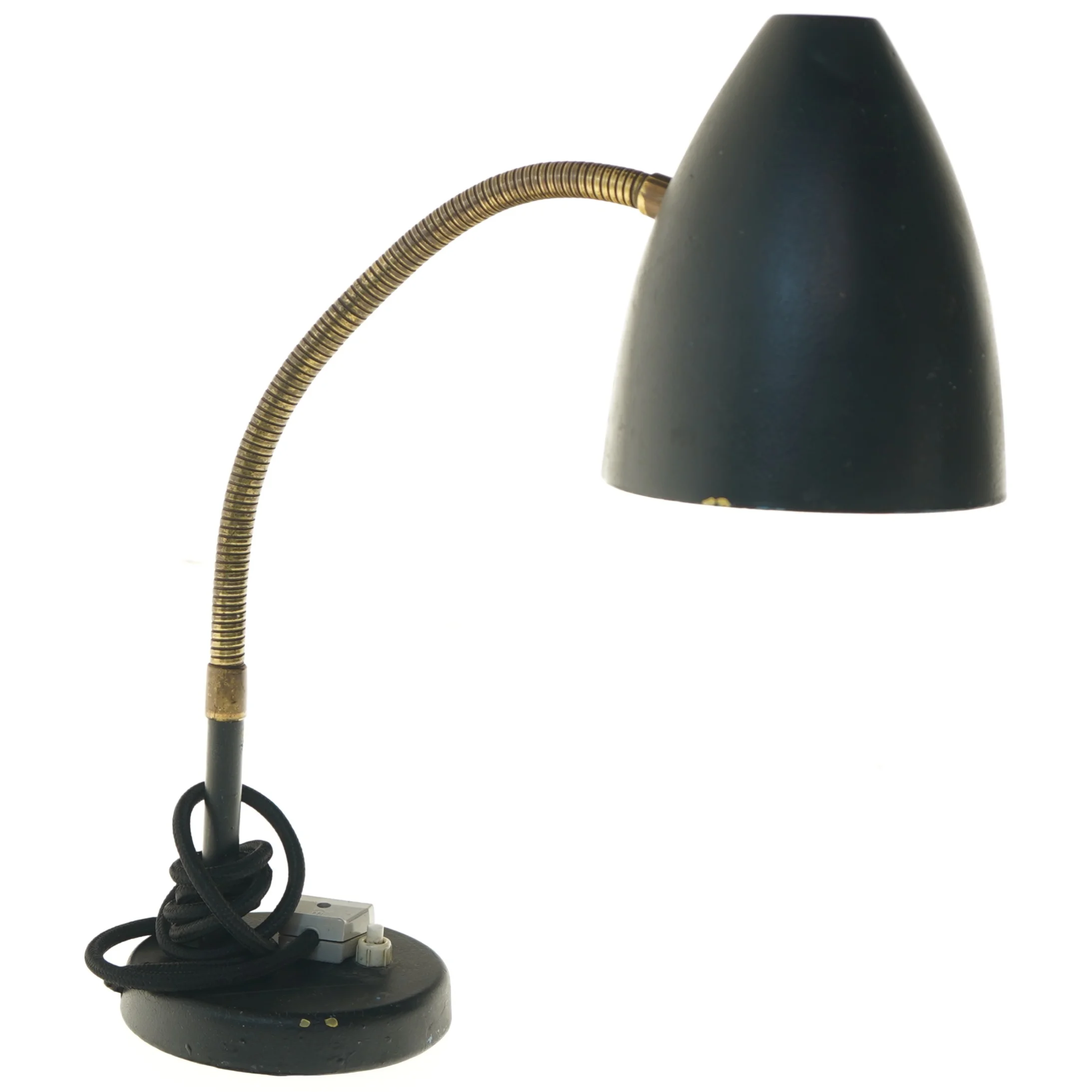 Retro bordlampe med fleksibel arm (str. 50 cm)