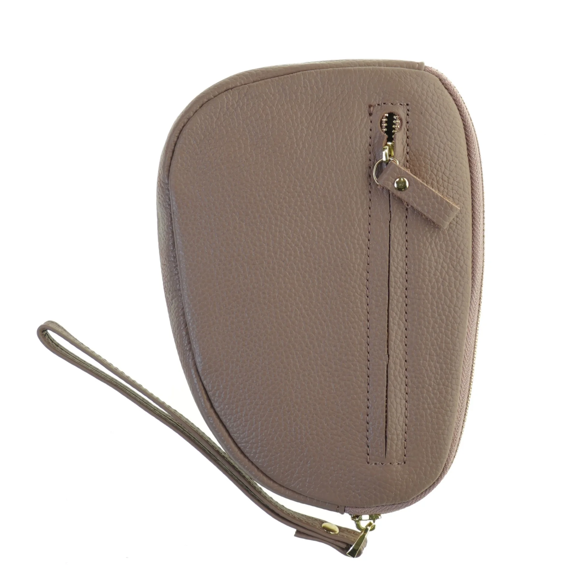 Håndtaske i læder (str. 19 cm)