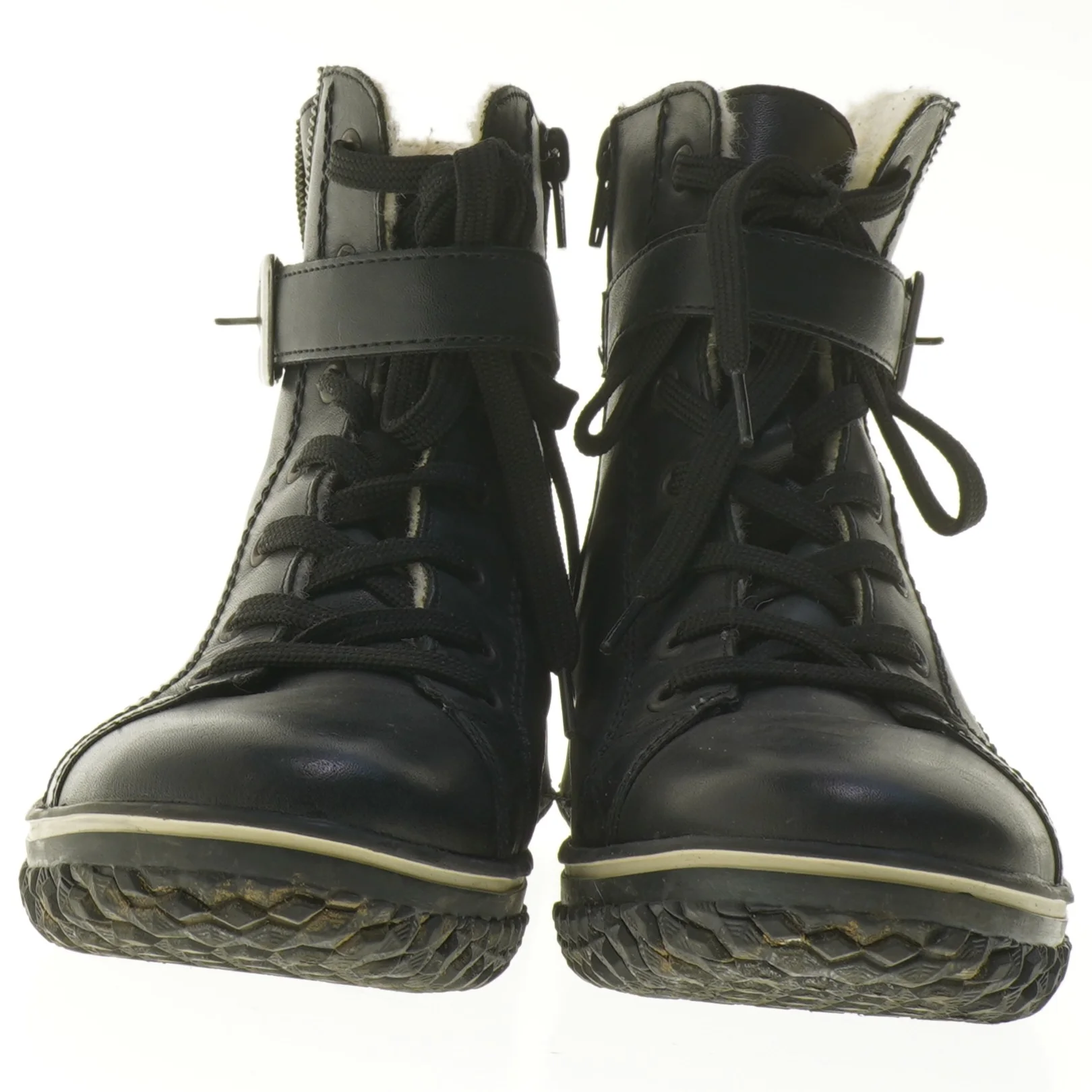 Sort støvle, størrelse 40 fra Rieker (str. 40 )