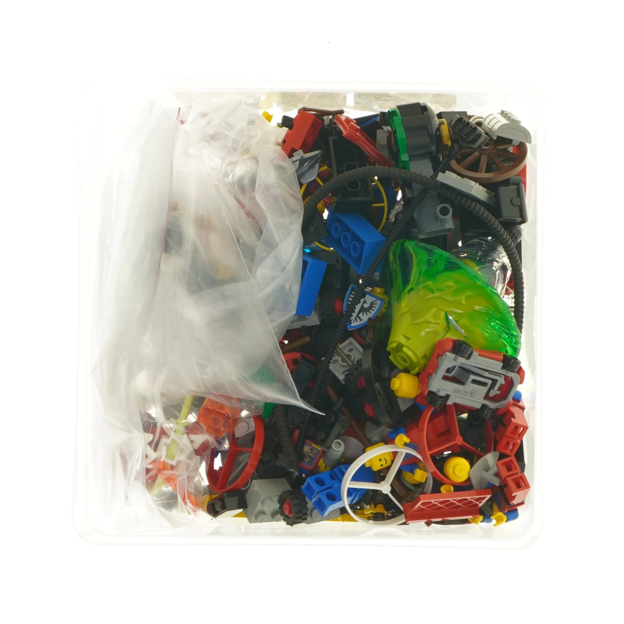 Blandede LEGO klodser fra Lego (str. 17x17 cm)