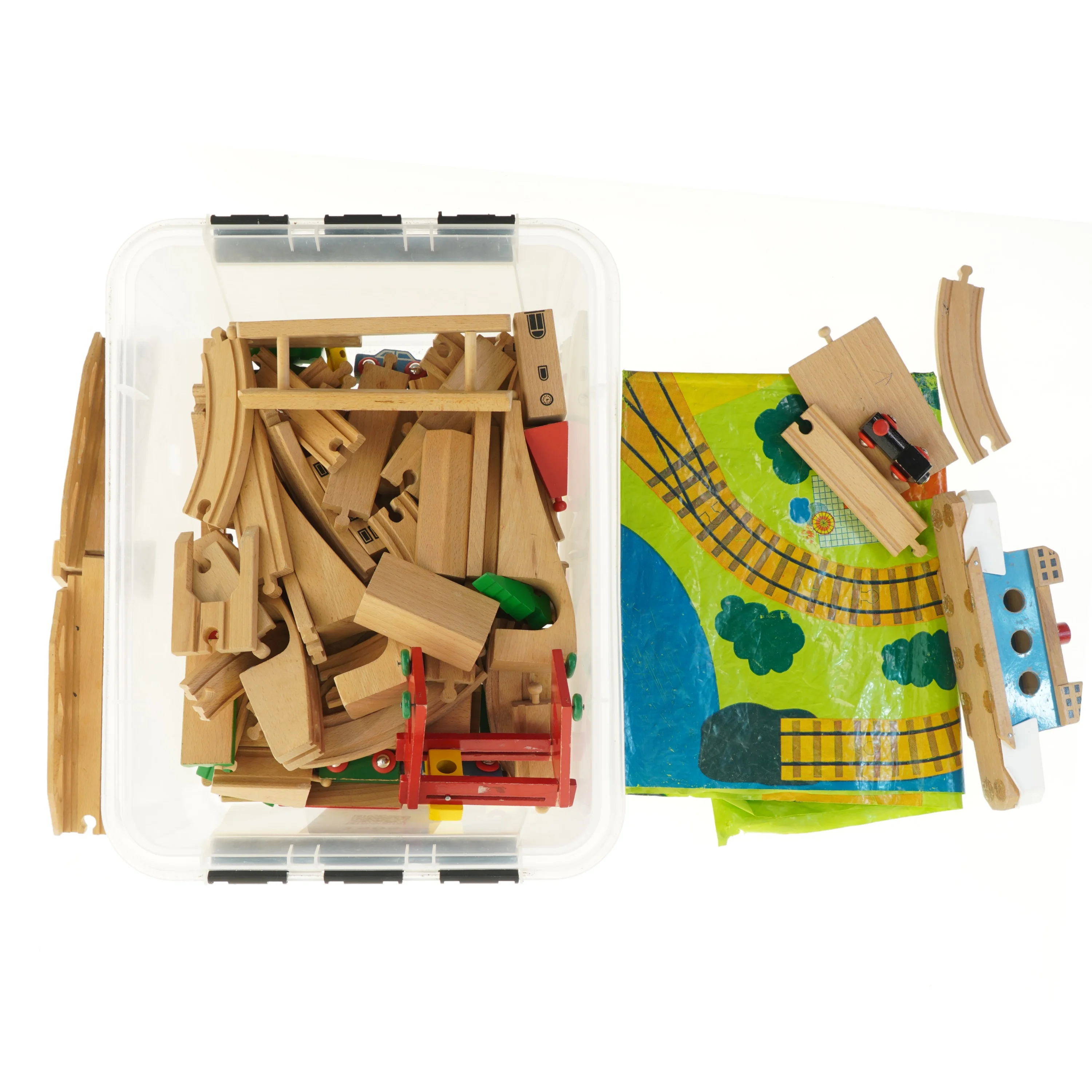 Trætogbane i kasse (str. 40,5x26 cm)