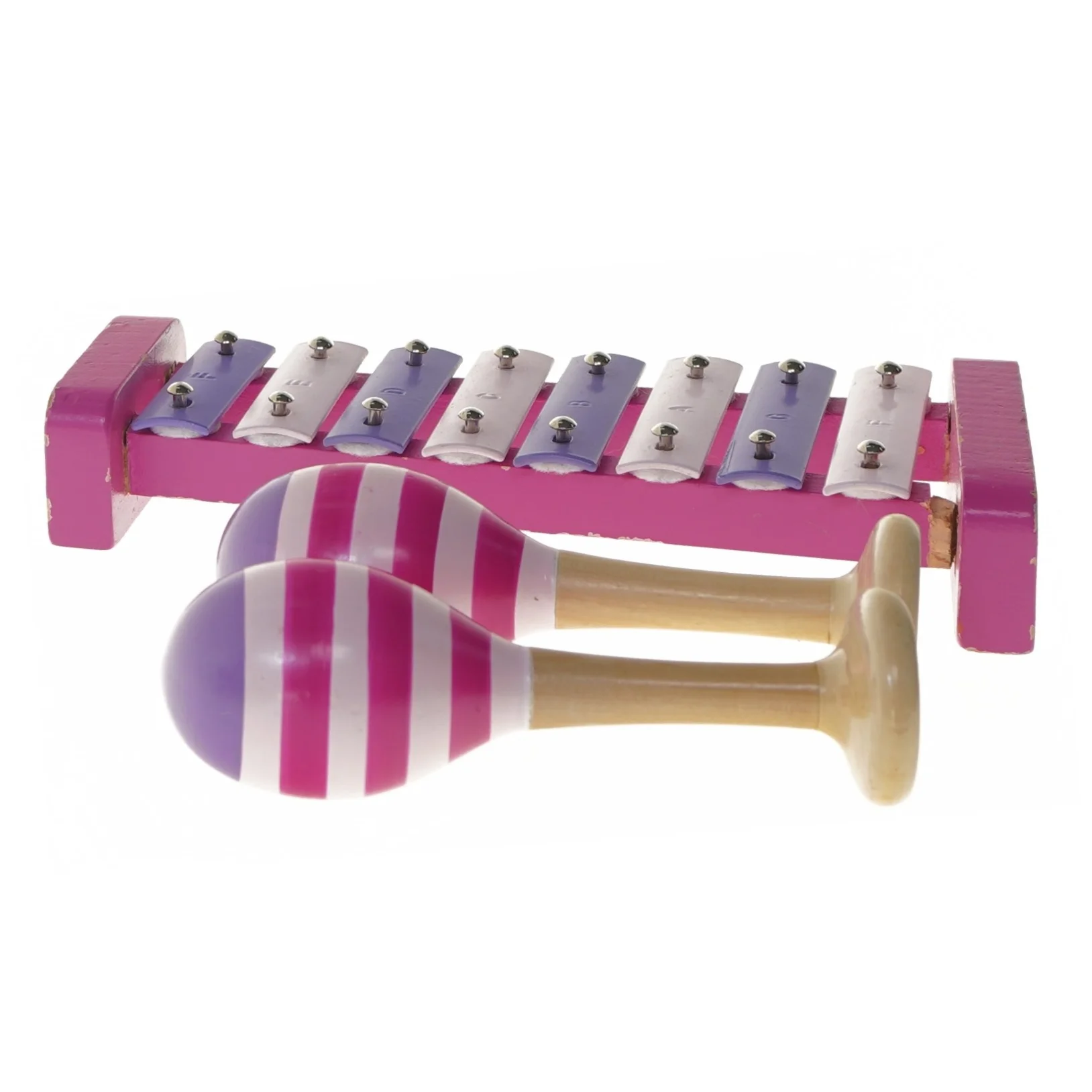 Børneinstrumenter sæt med xylofon og maracas (str. 24x11 & 16 cm)