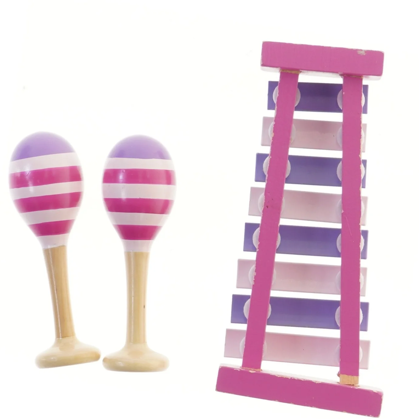 Børneinstrumenter sæt med xylofon og maracas (str. 24x11 & 16 cm)