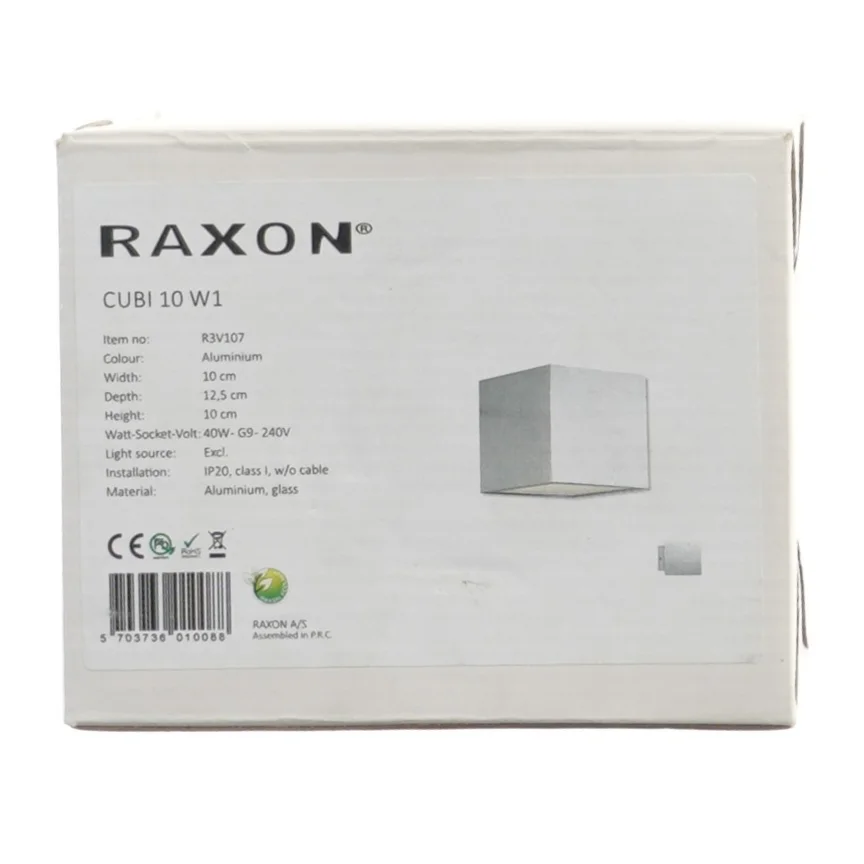 Væglampe Raxon CUBI 10 W1 fra Raxon (str. 13x10,5 cm)