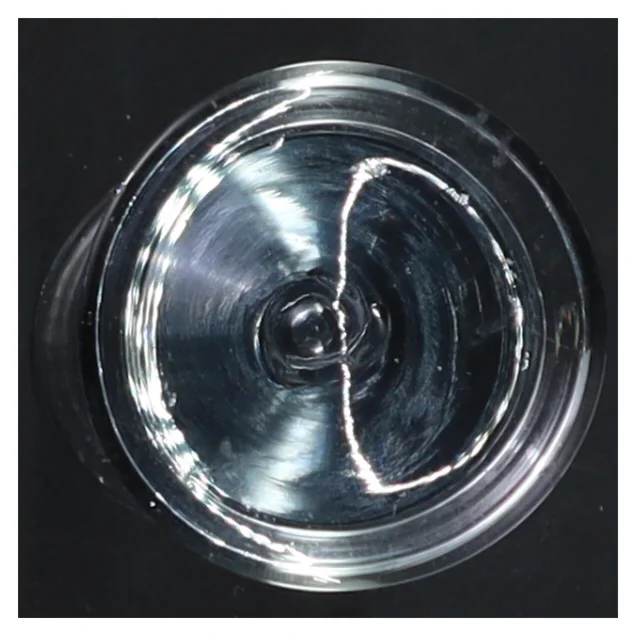 Glasvase med indvendigt design (str. 15 cm)