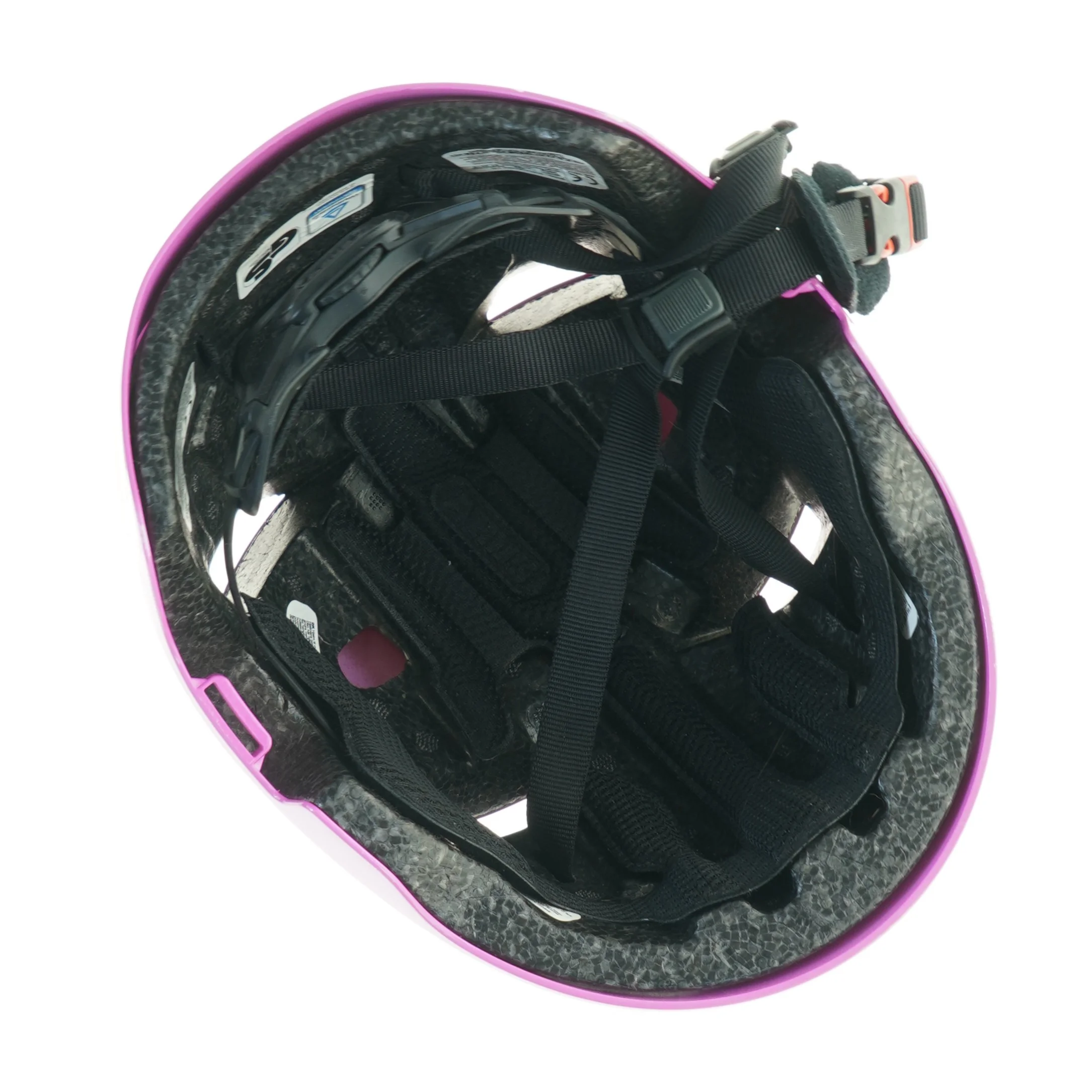 Skihjelm/cykelhjelm til pige fra Abus (str. 51 til 55 cm)