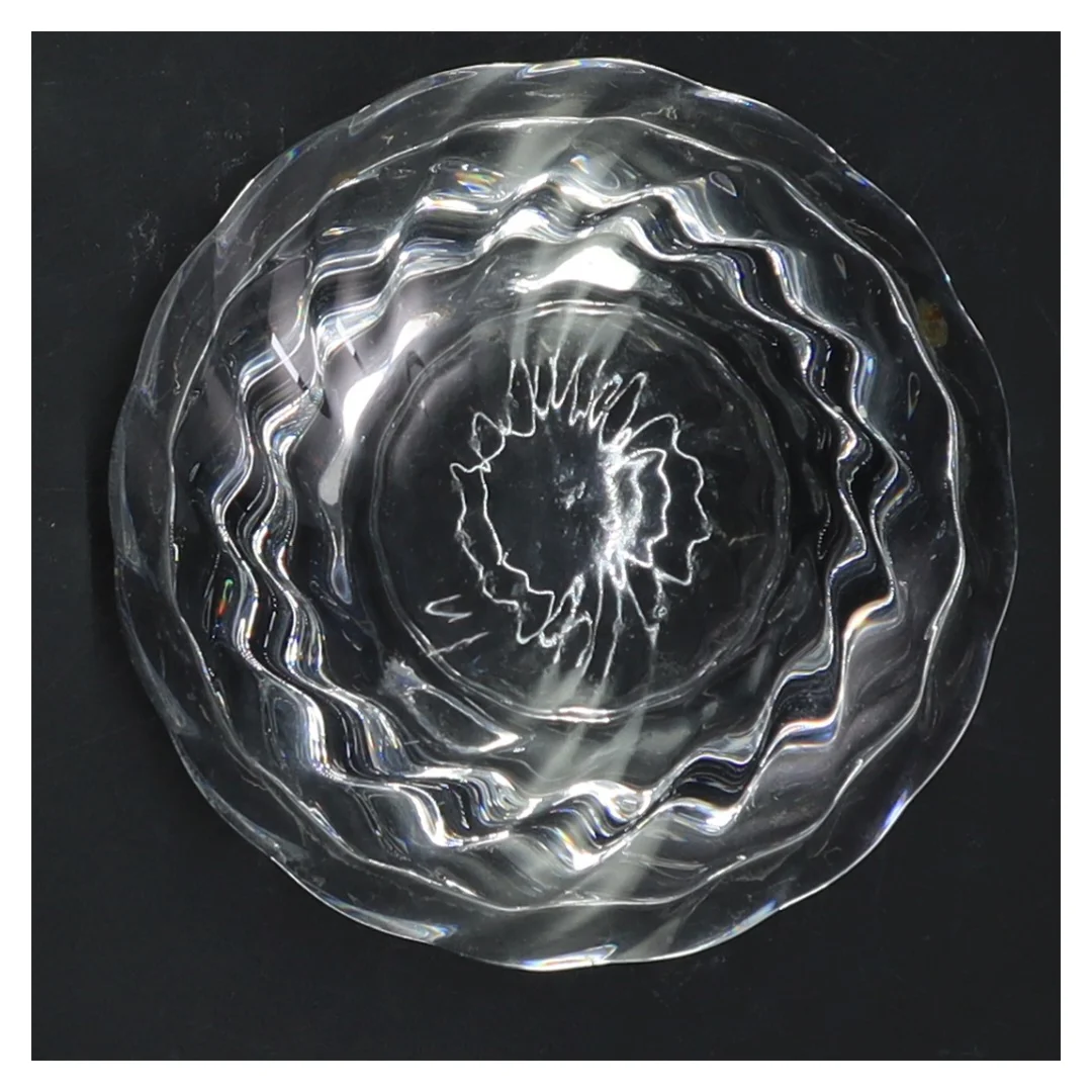 Glas lysestage (str. Ø 11 cm)