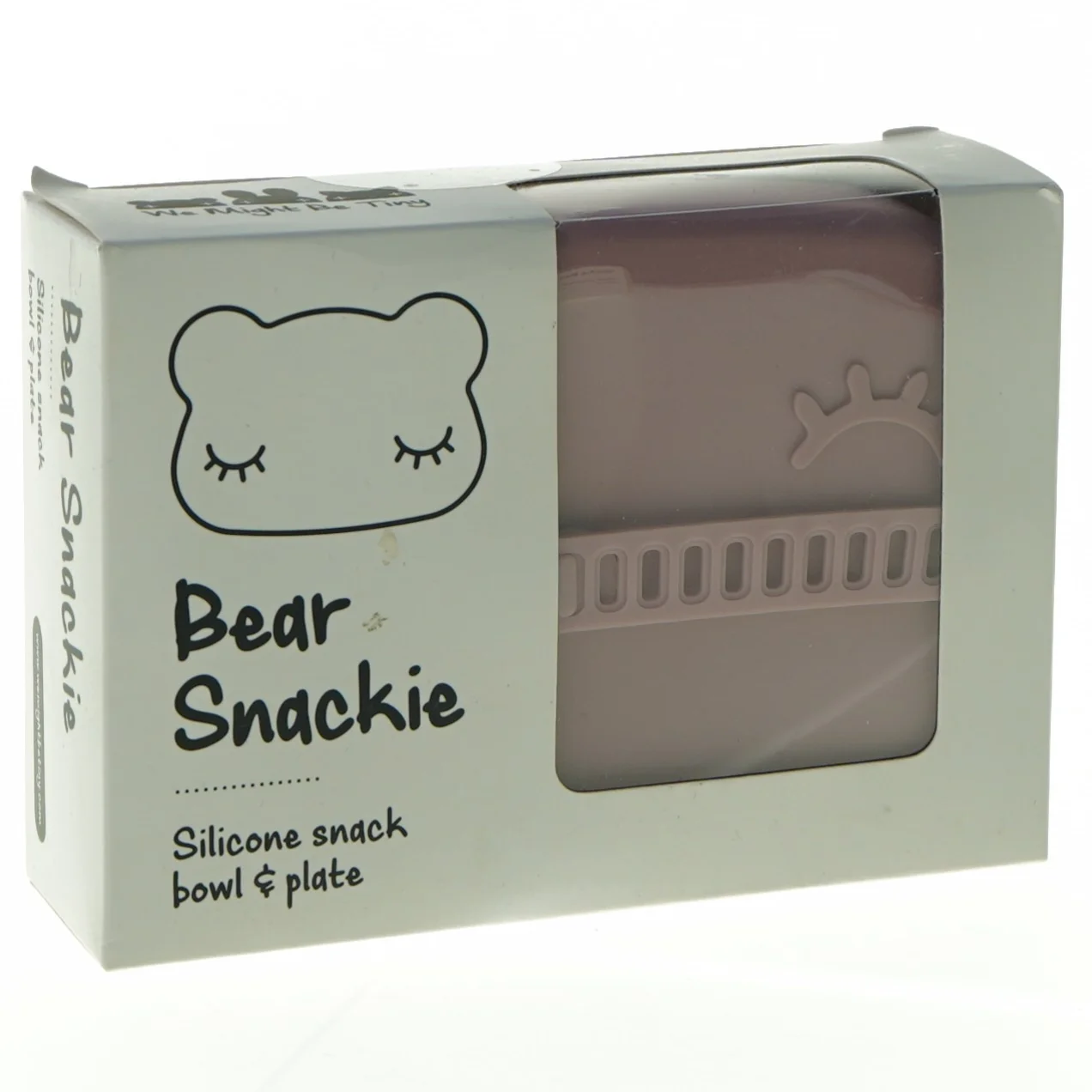 Silikone snack skål og tallerken (str. 14 x 10 cm)