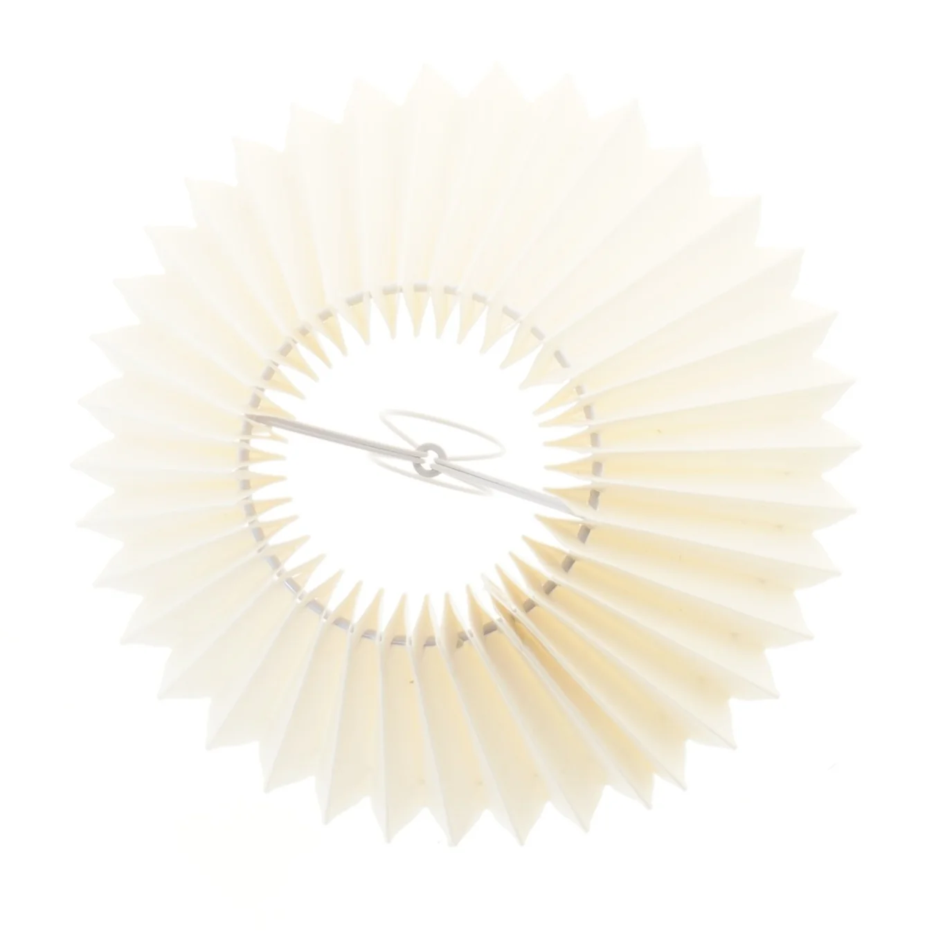 Plisse lampe skærm (str. Ø 19,5 cm lægnde 16 cm)