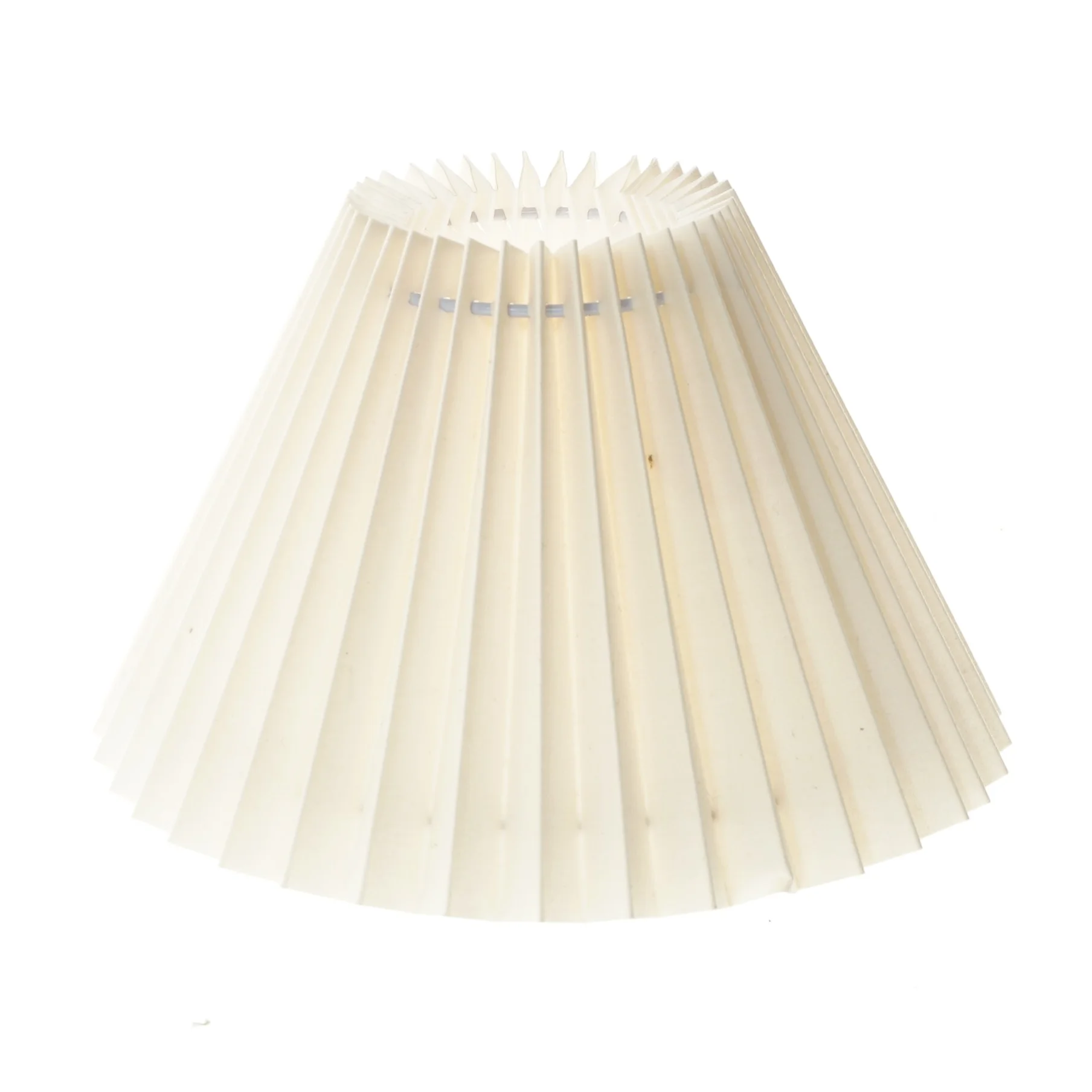 Plisse lampe skærm (str. Ø 19,5 cm lægnde 16 cm)