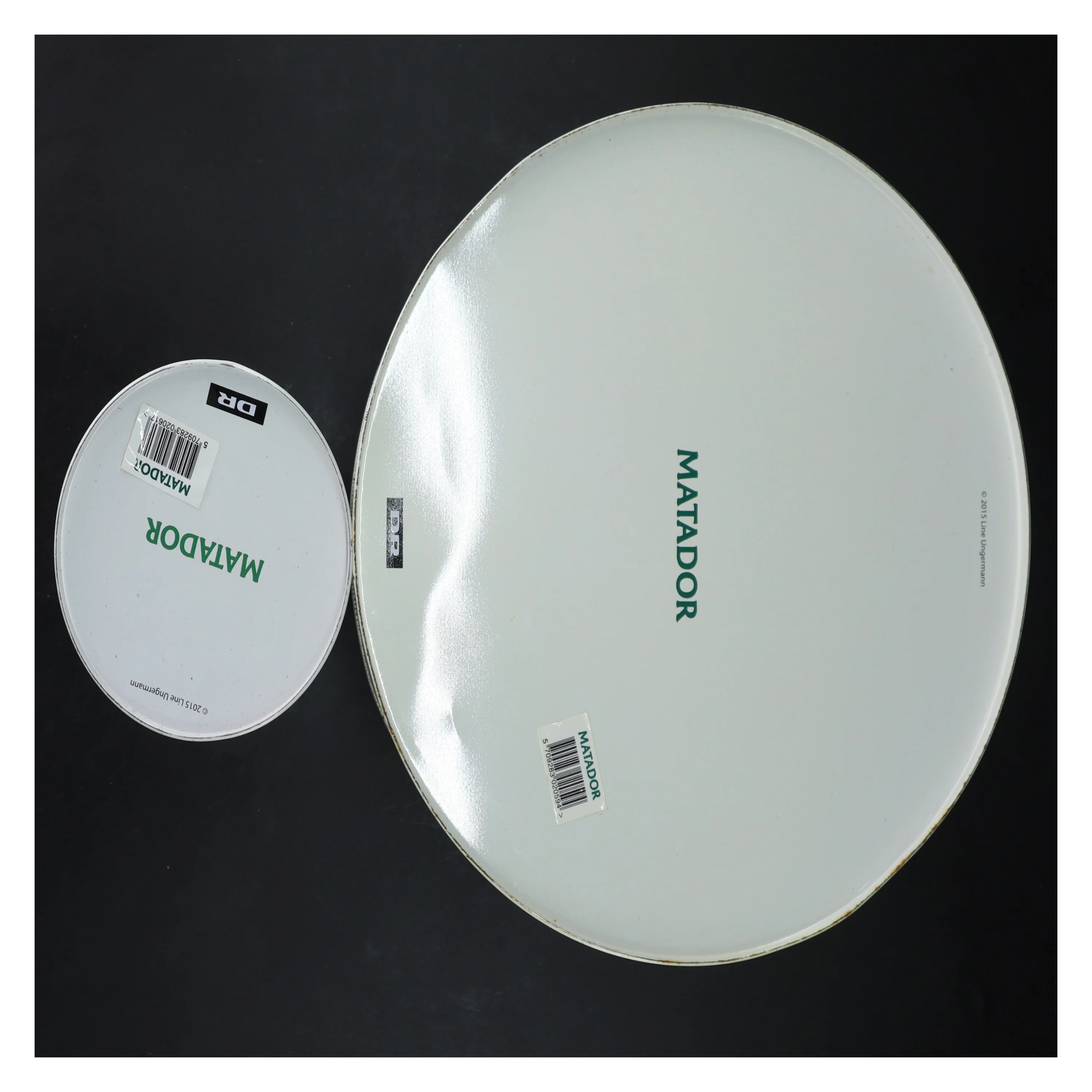 Sæt af Matador opbevaringsdåser fra DR (str. ø 26 cm og 16 cm)