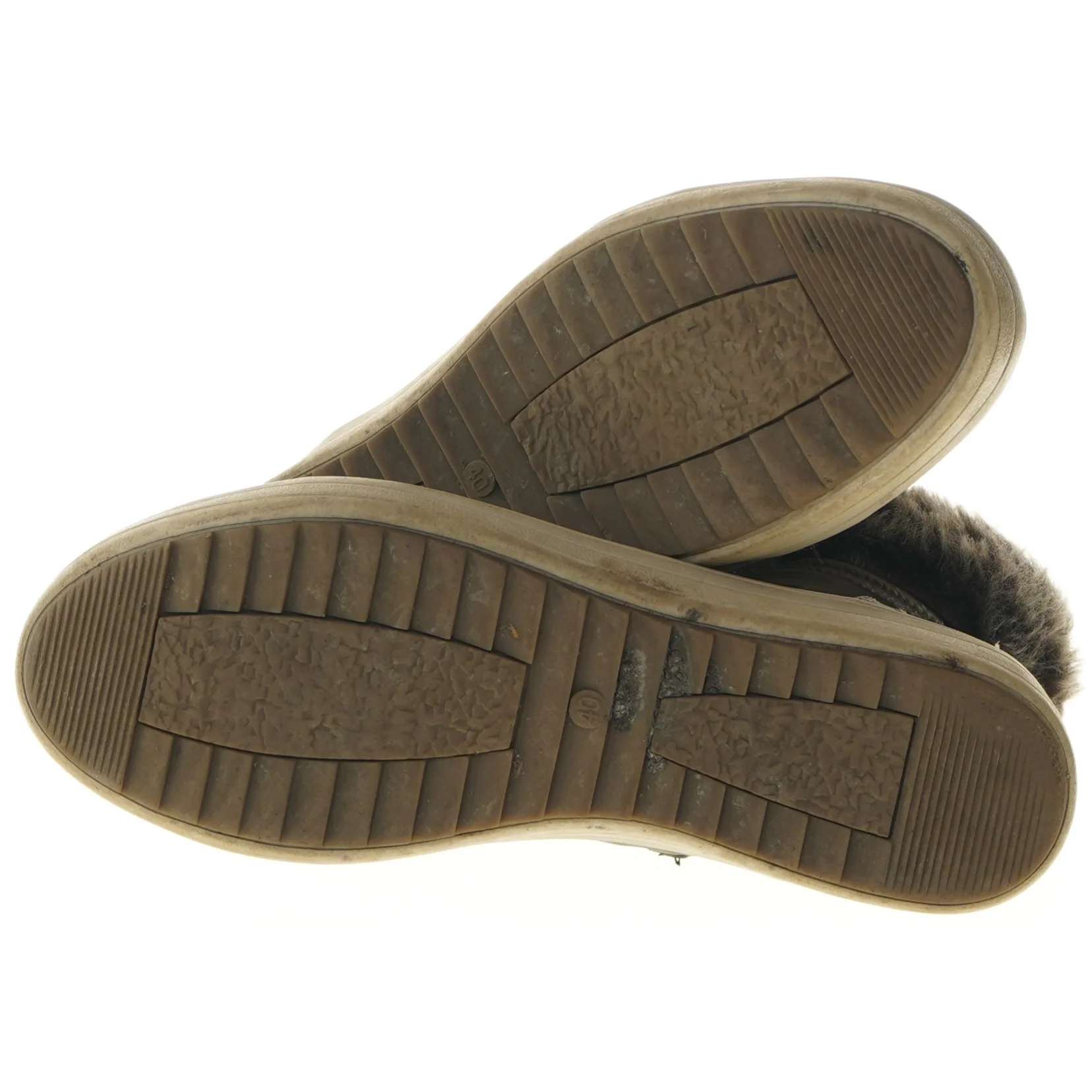 Grå vinterstøvler med pelsfor, str. 40 fra Willow (str. 40 )