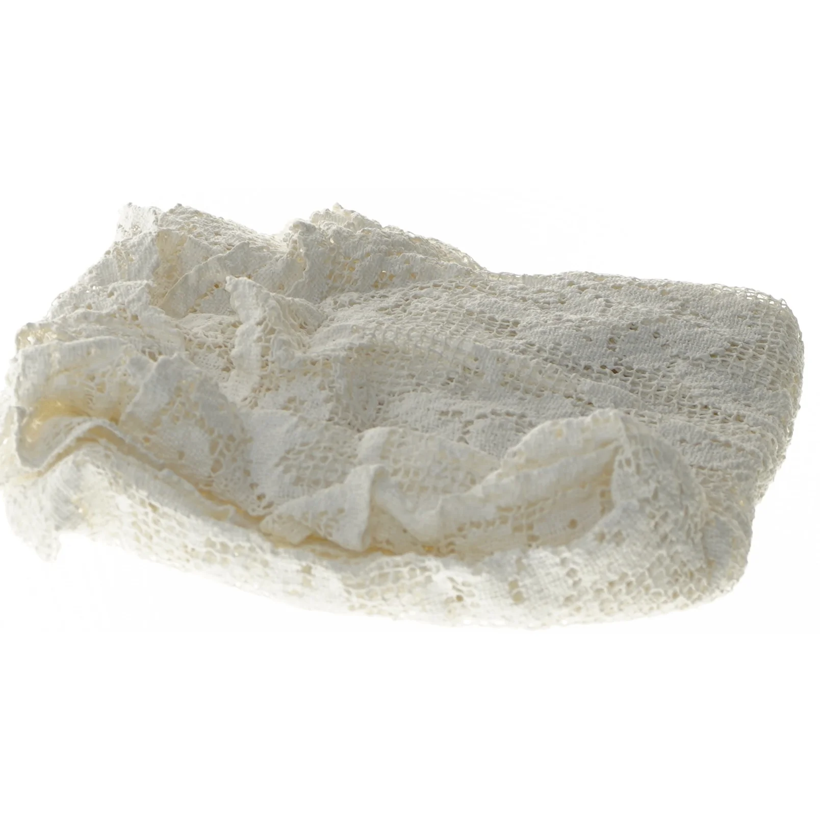 Vintage blondetørklæde (str. 88x92 cm)