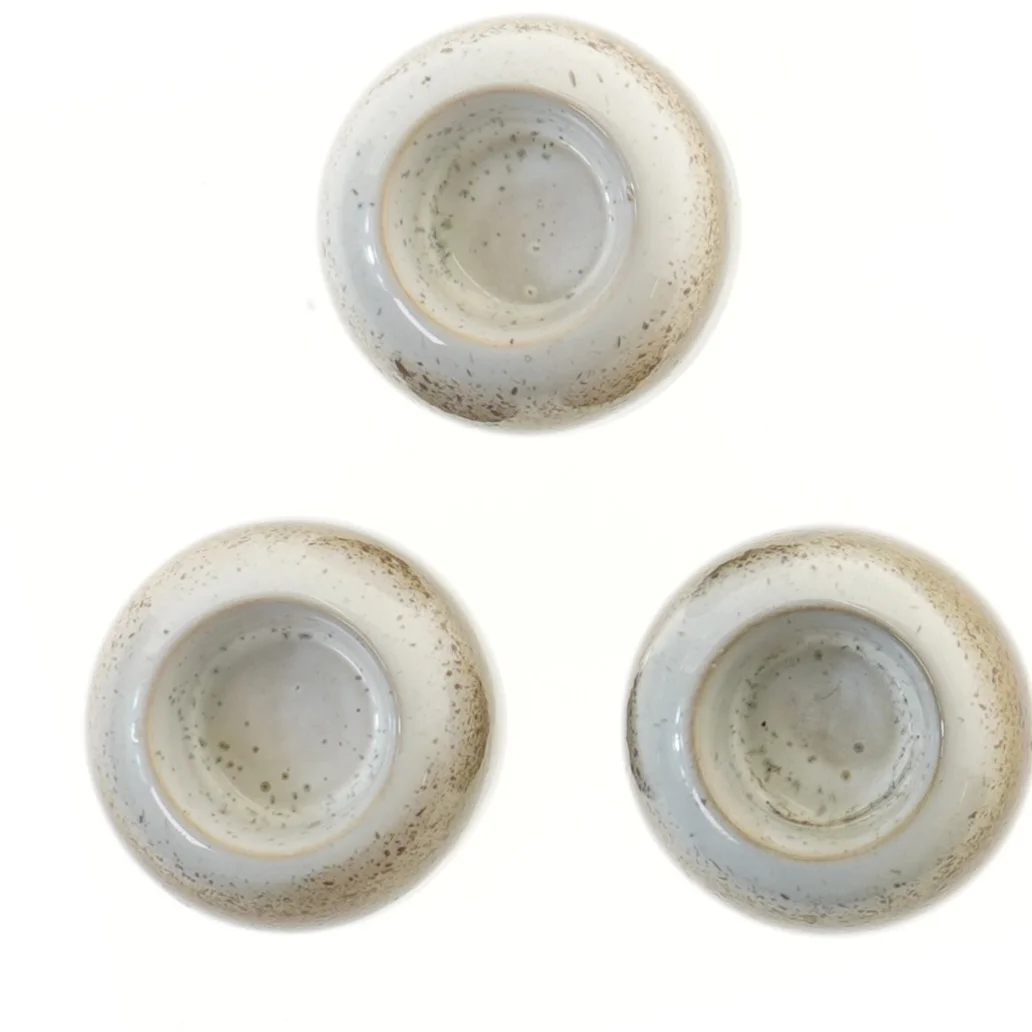 Vintage Keramiske fyrfadslysestager (str. 6,5x9 cm)