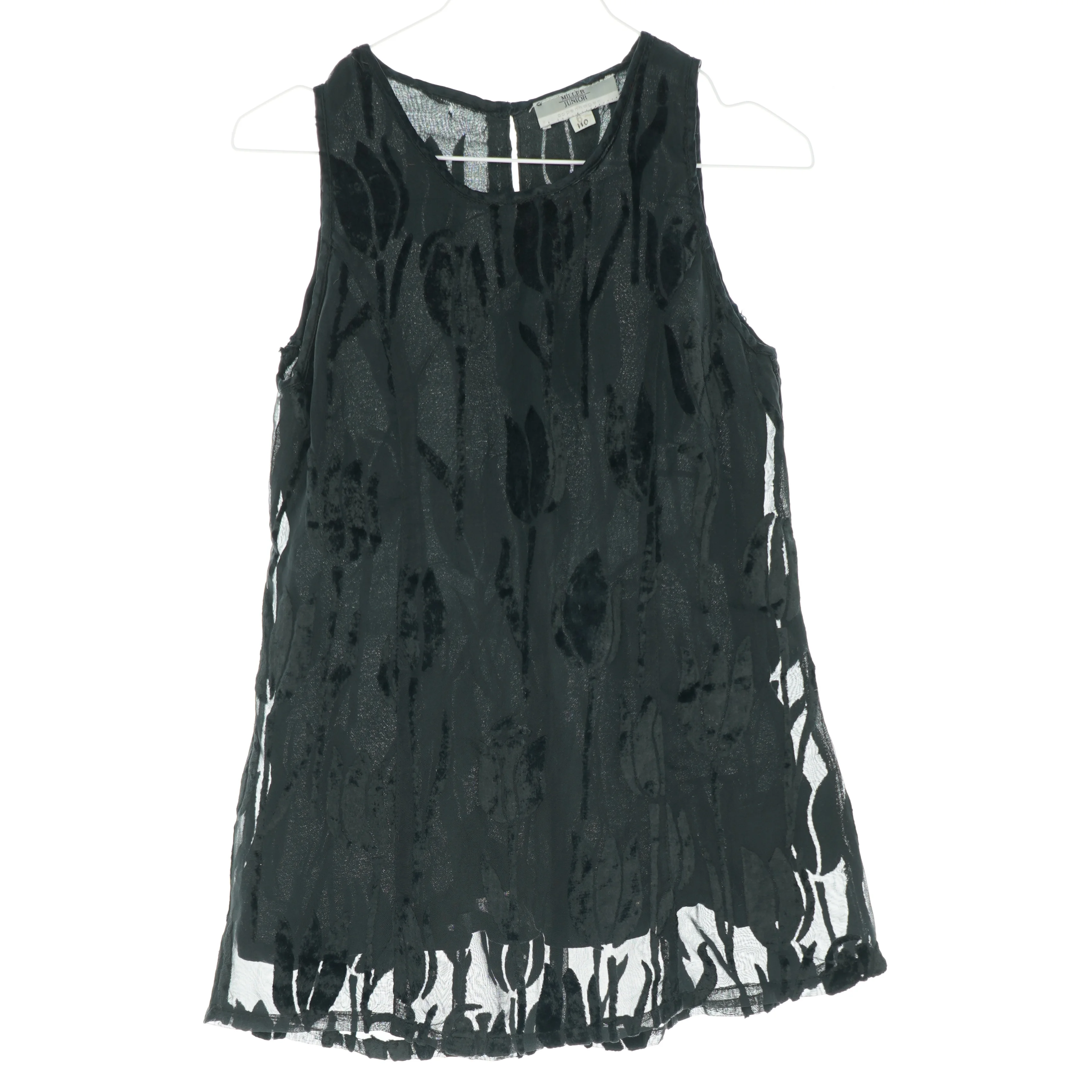 kort kjole med tylsblondwr (str. 110 cm)