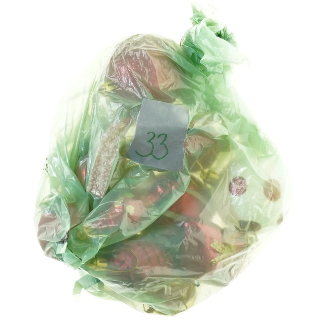 Julepynt, 14 stk julekugler mm (str. 15 cm)