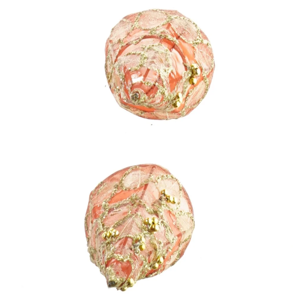 Julepynt, vintage juletræer/ kræmmerhus (str. 21 x 8 cm)