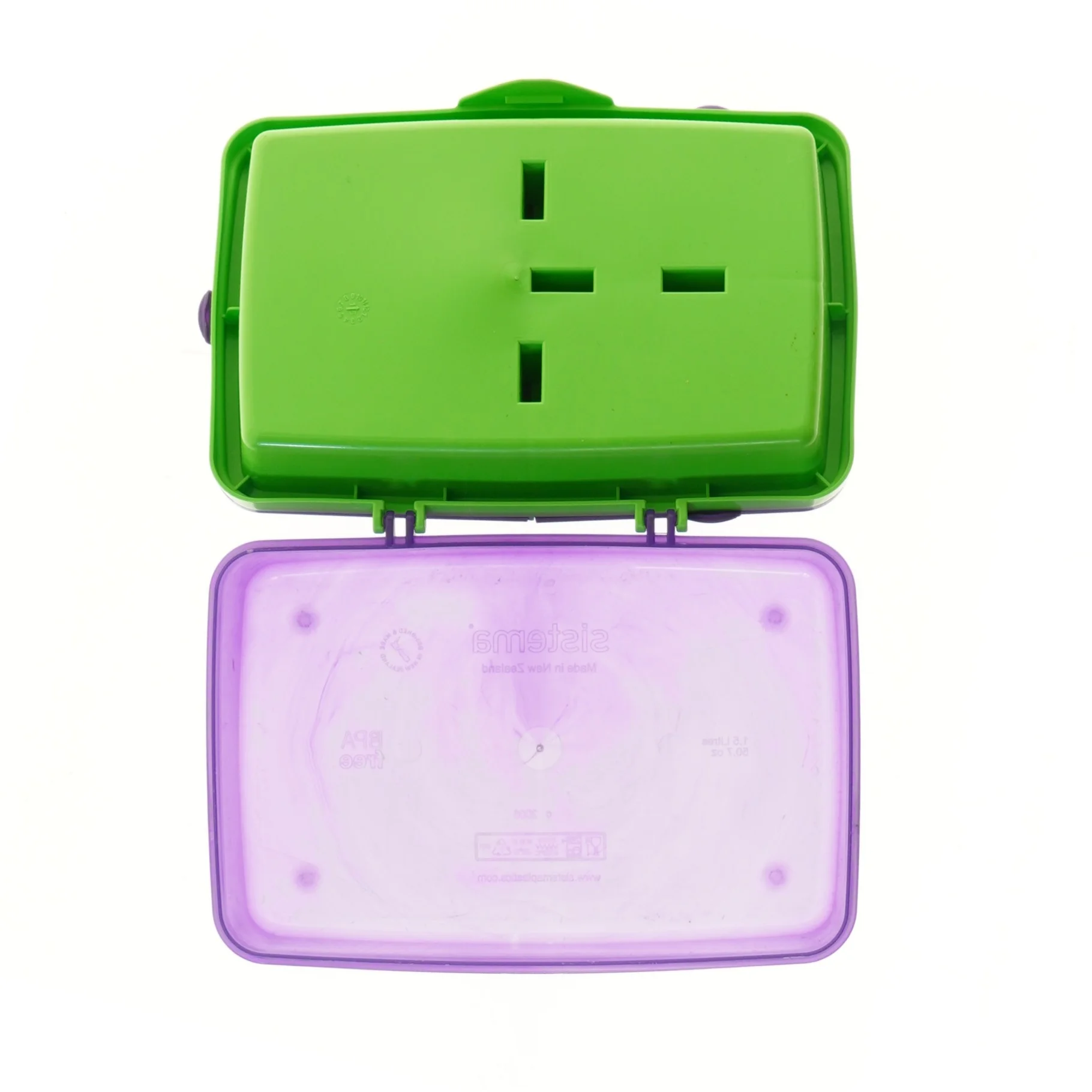 Plastik madkasse fra Sistema (str. 21x14 cm)