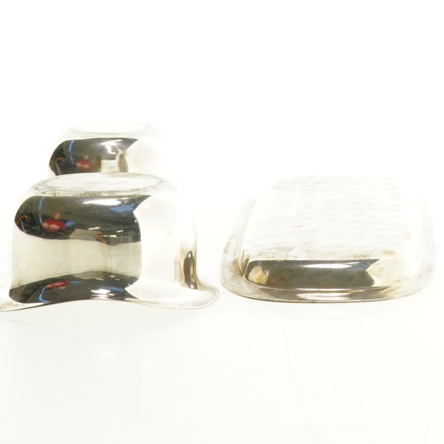 Sukker og flødekande på bakke i sølvplet fra Cohr (str. 20 cm)