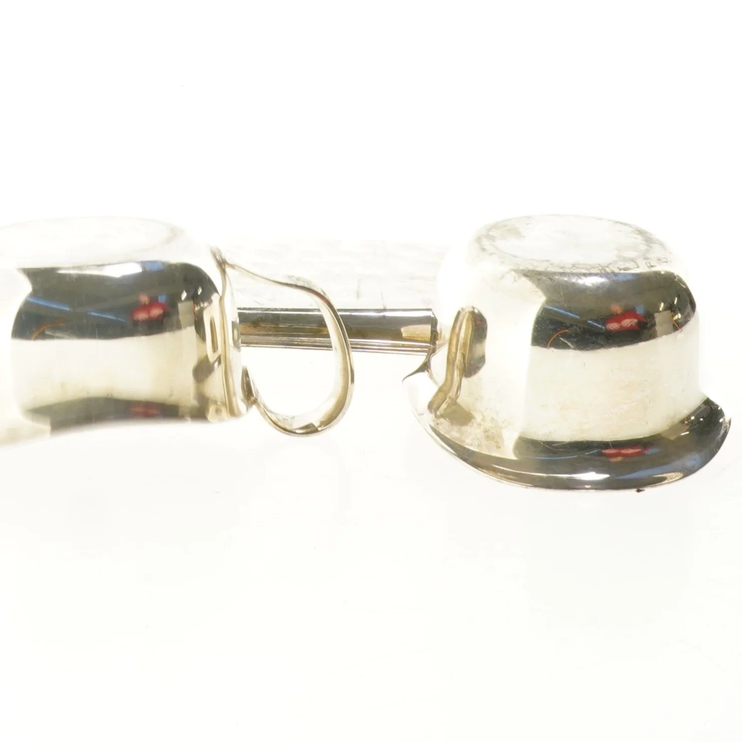 Sukker og flødekande på bakke i sølvplet fra Cohr (str. 20 cm)