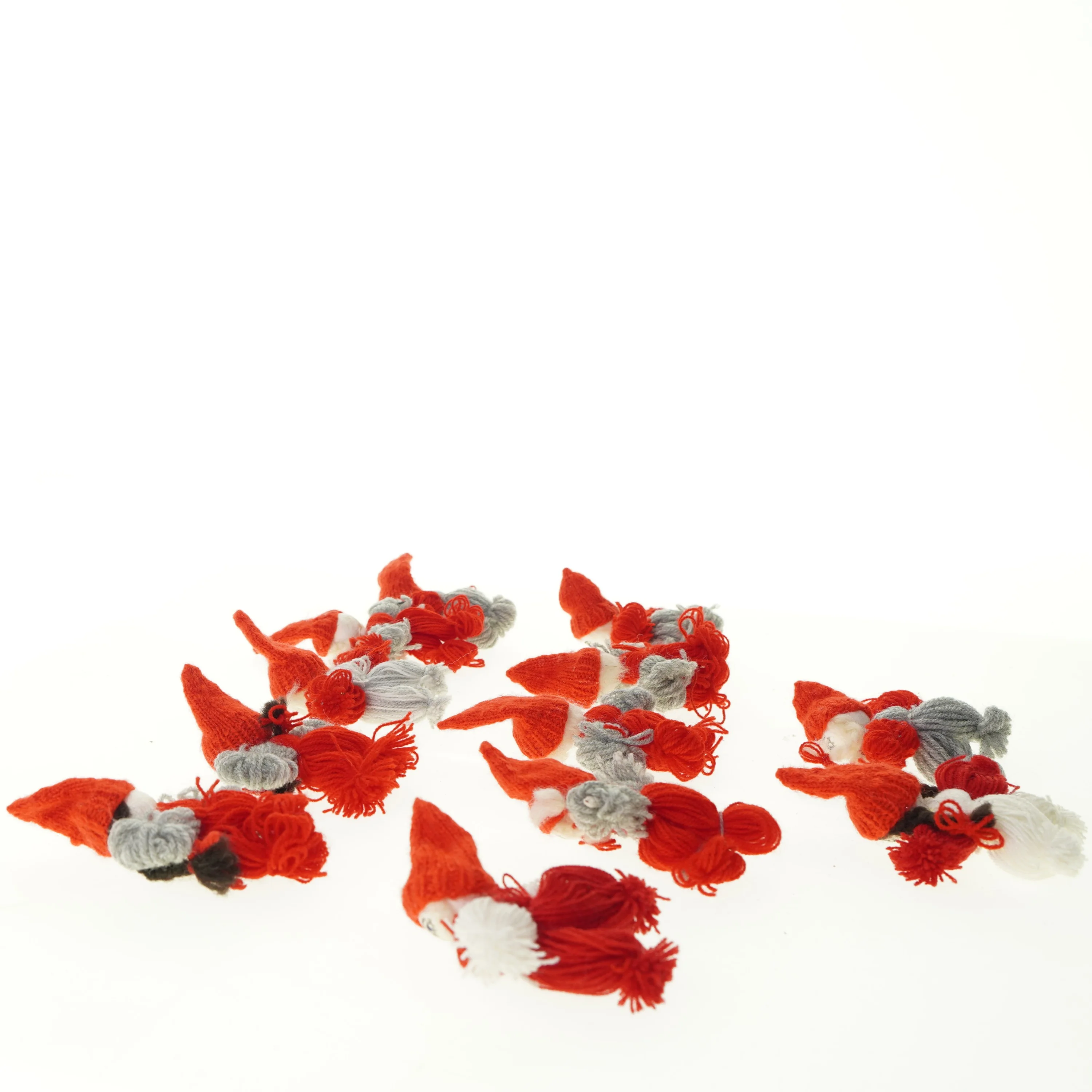 Julepynt, håndlavede nisser (str. 10 x 7 cm)