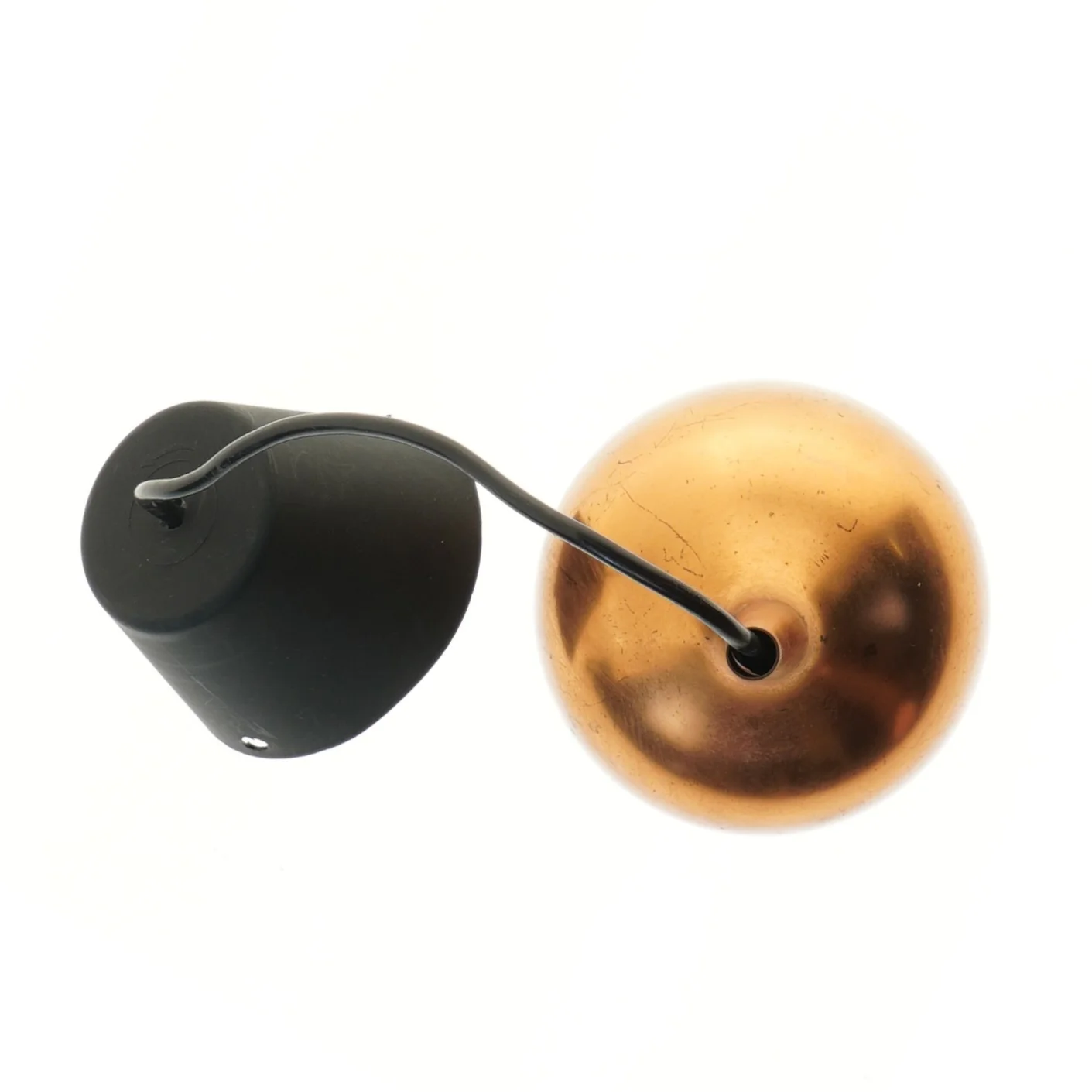 Kobber pendellampe (str. 20x12 cm)