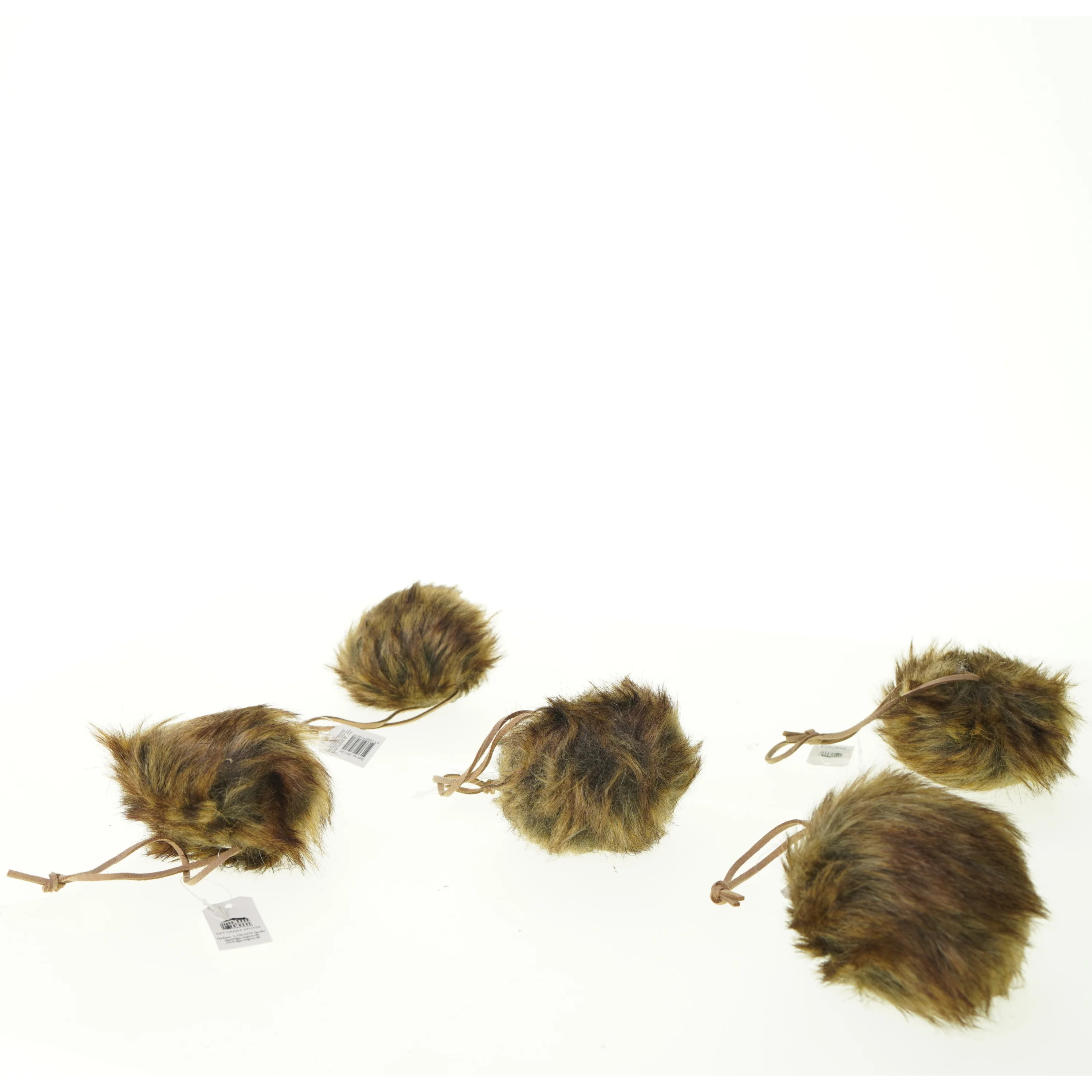 nye julekugler i “pels” fra Det Gamle Apotek (str. 8 cm)